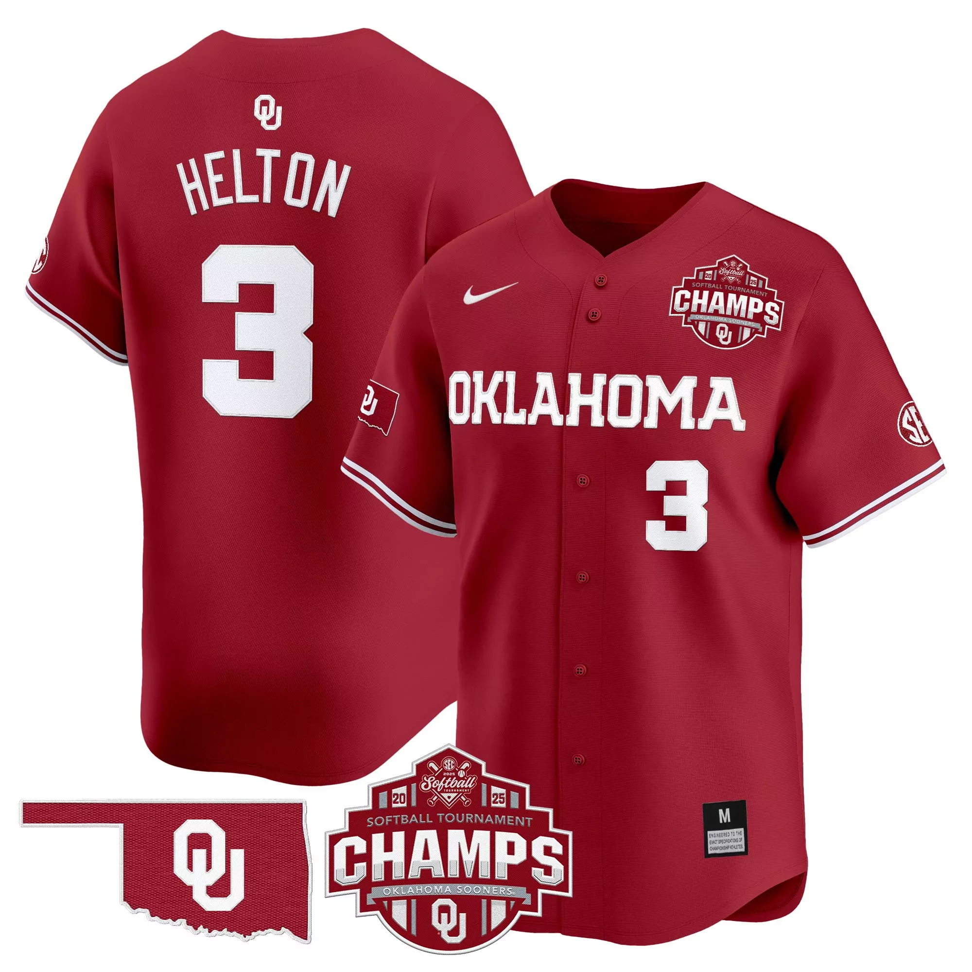 helton 3 men s vapor jersey oklahoma sooners 2025 women s college world series gray