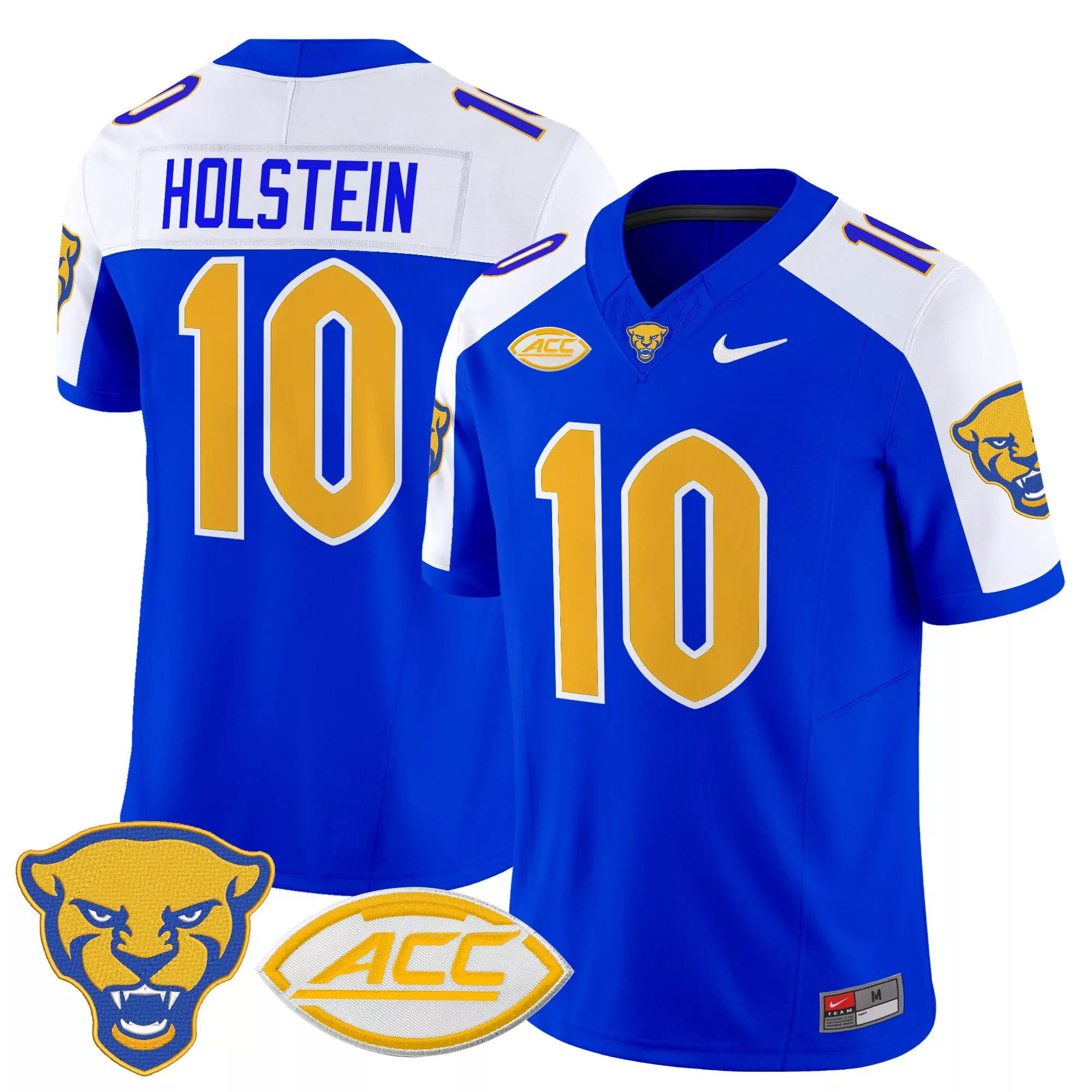 holstein 10 men s nike vapor limited jersey blue acc embroidered patch 2025