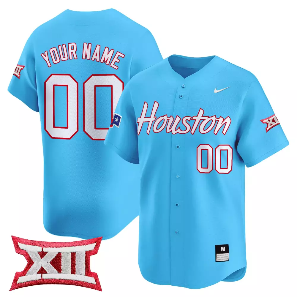 houston cougars colosseum free spirited baseball jersey gray
