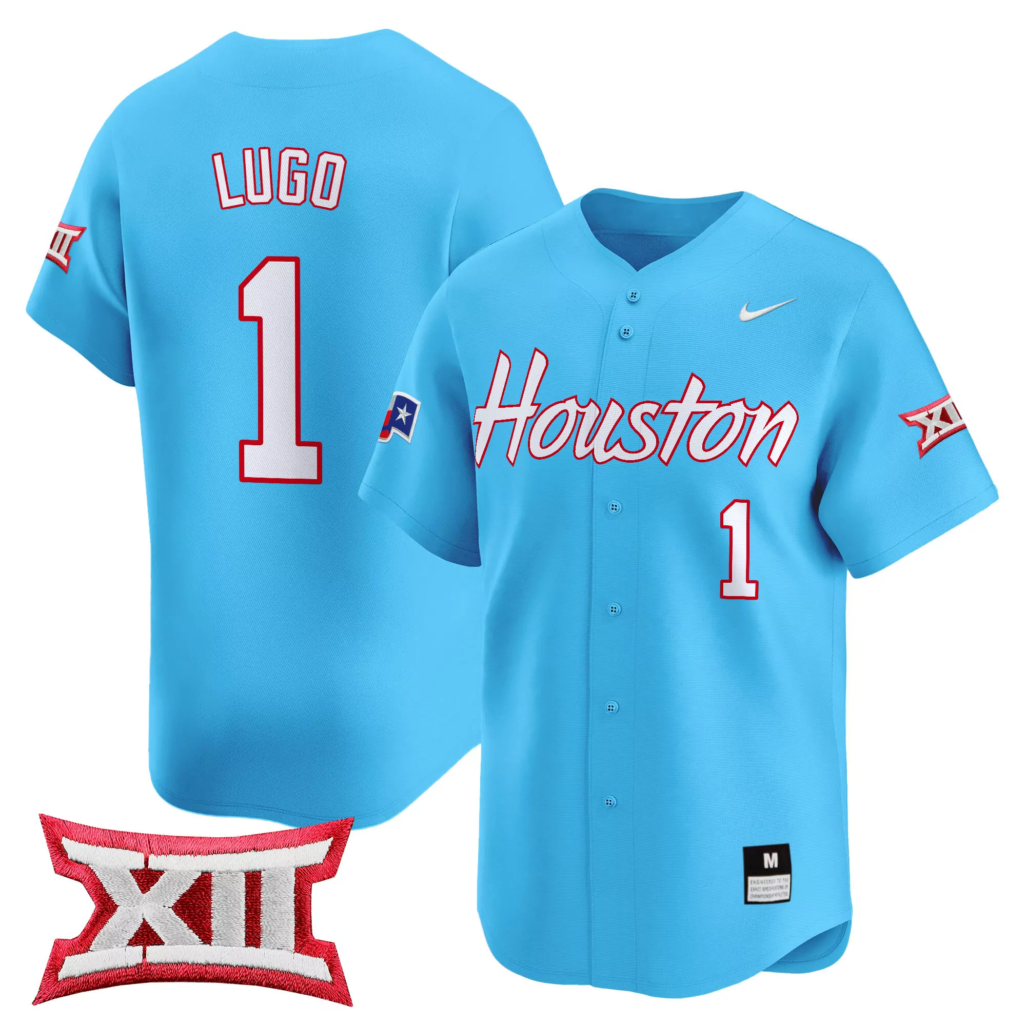 houston h town custom jersey blue with red patches personalized name number 00