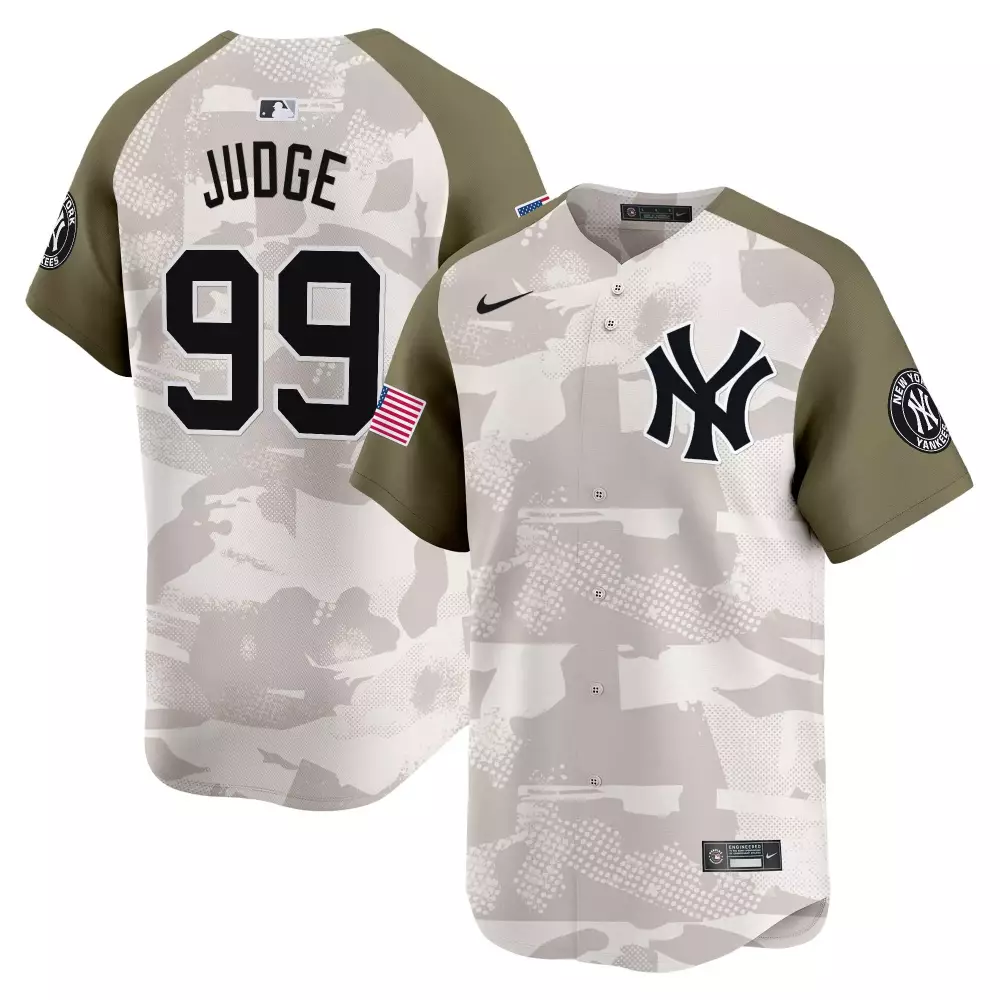 Judge 99 New York Yankees Stitched Vapor Jersey | 2025 Armed Forces Day Camo | Fan Gear for Men, Women & Youth