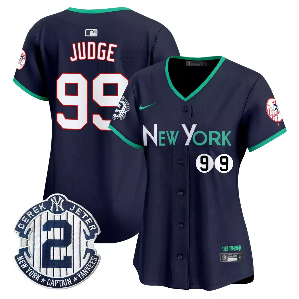 Judge 99 New York Yankees White Stitched Jersey | 2023 Style Name Patch | Fan Gear for Men, Women & Youth