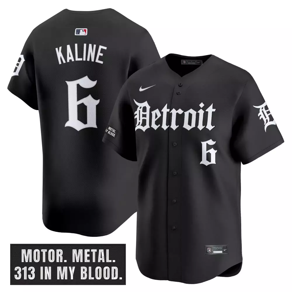 kaline 6 men s vapor jersey detroit tigers 2025 independence day stitched limited edition