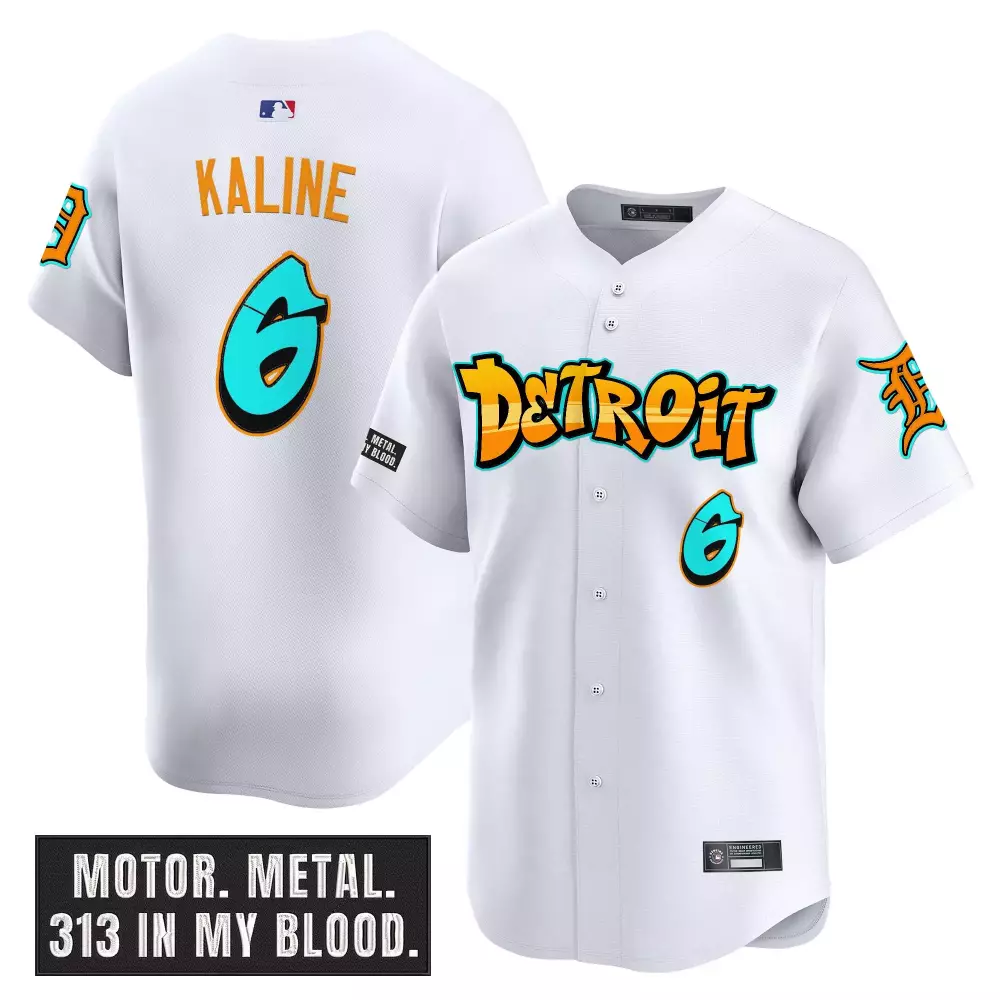 kaline 6 men s vapor jersey detroit tigers 2025 independence day stitched limited edition