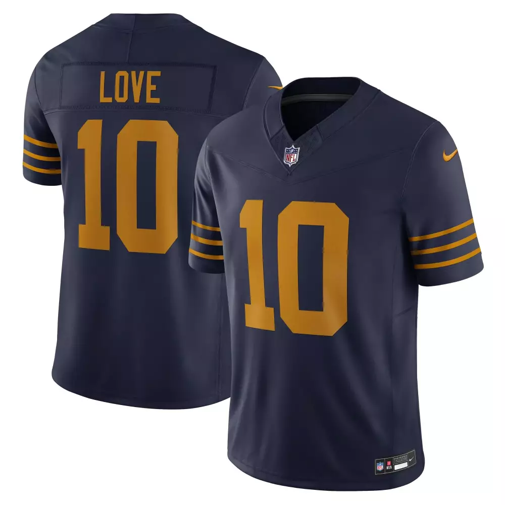 Love 10 Men's Vapor Stitched Jersey | Green Bay Packers Navy 2023 Limited Edition | Fan Gear for Game Day | For Men, Women & Youth