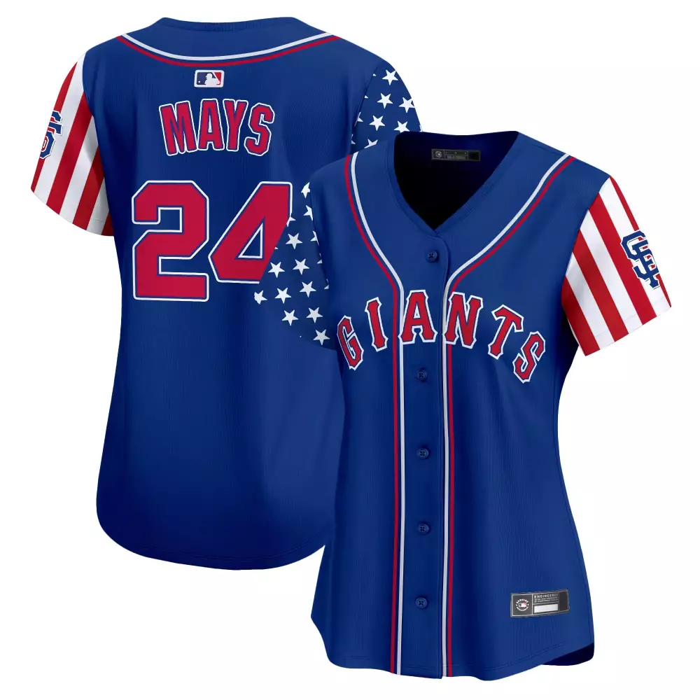 Mays 24 San Francisco Giants 2025 Independence Day Jersey | Women's Stitched Vapor Style | Limited Edition Fan Gear | For Men, Women & Youth