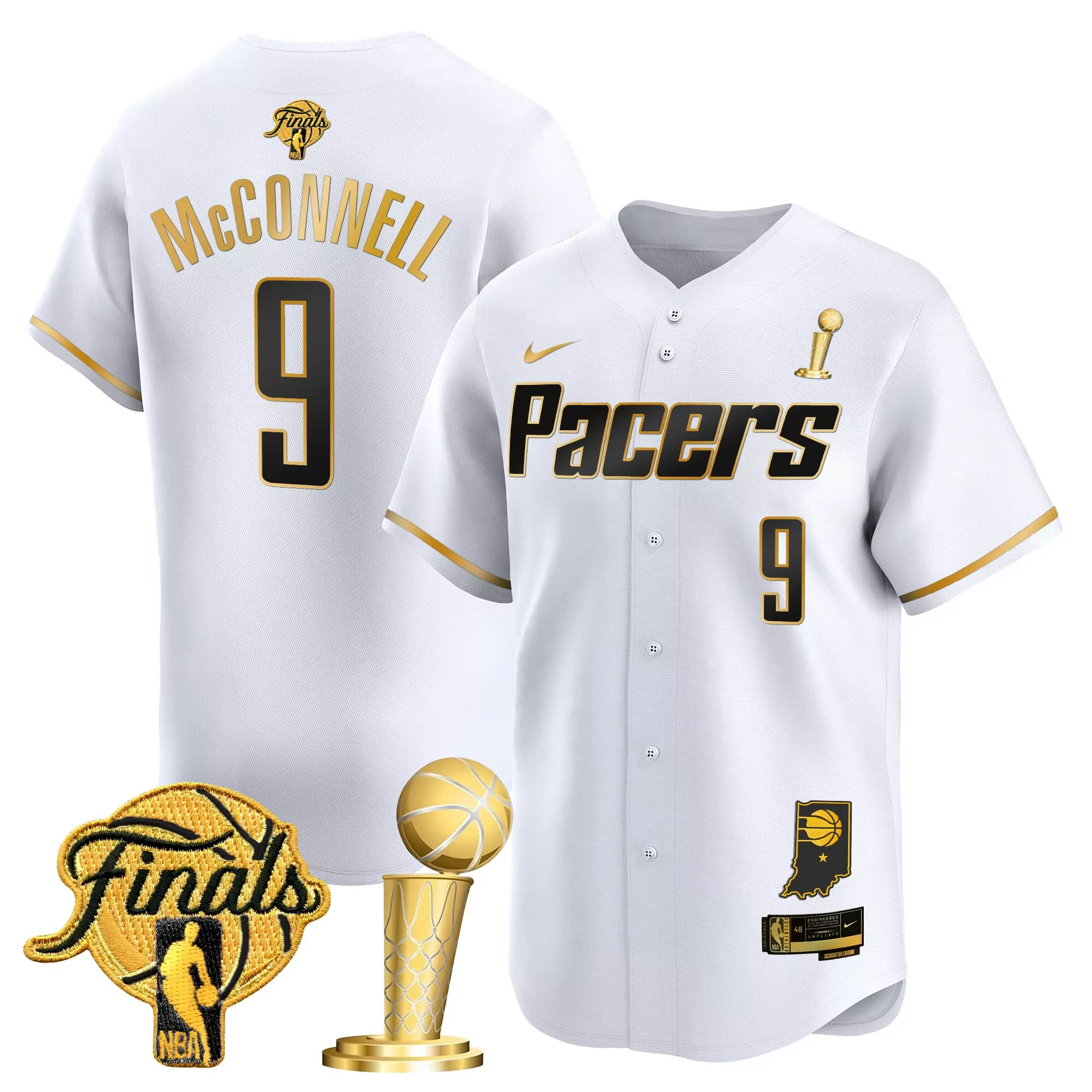 mcconnell 9 men s vapor jersey indiana pacers navy finals 2025 stitched