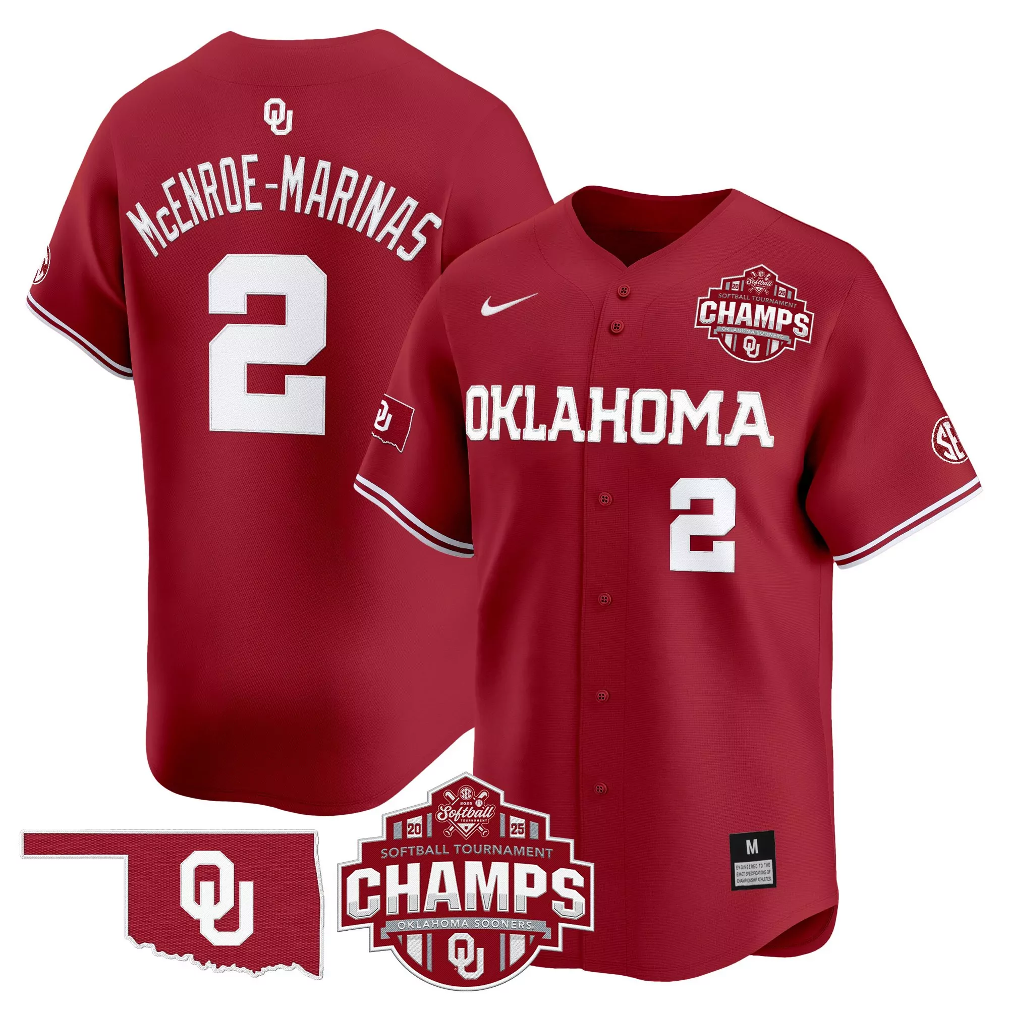 mcenroe marinas 2 men s stitched vapor jersey black oklahoma sooners 2025 champs