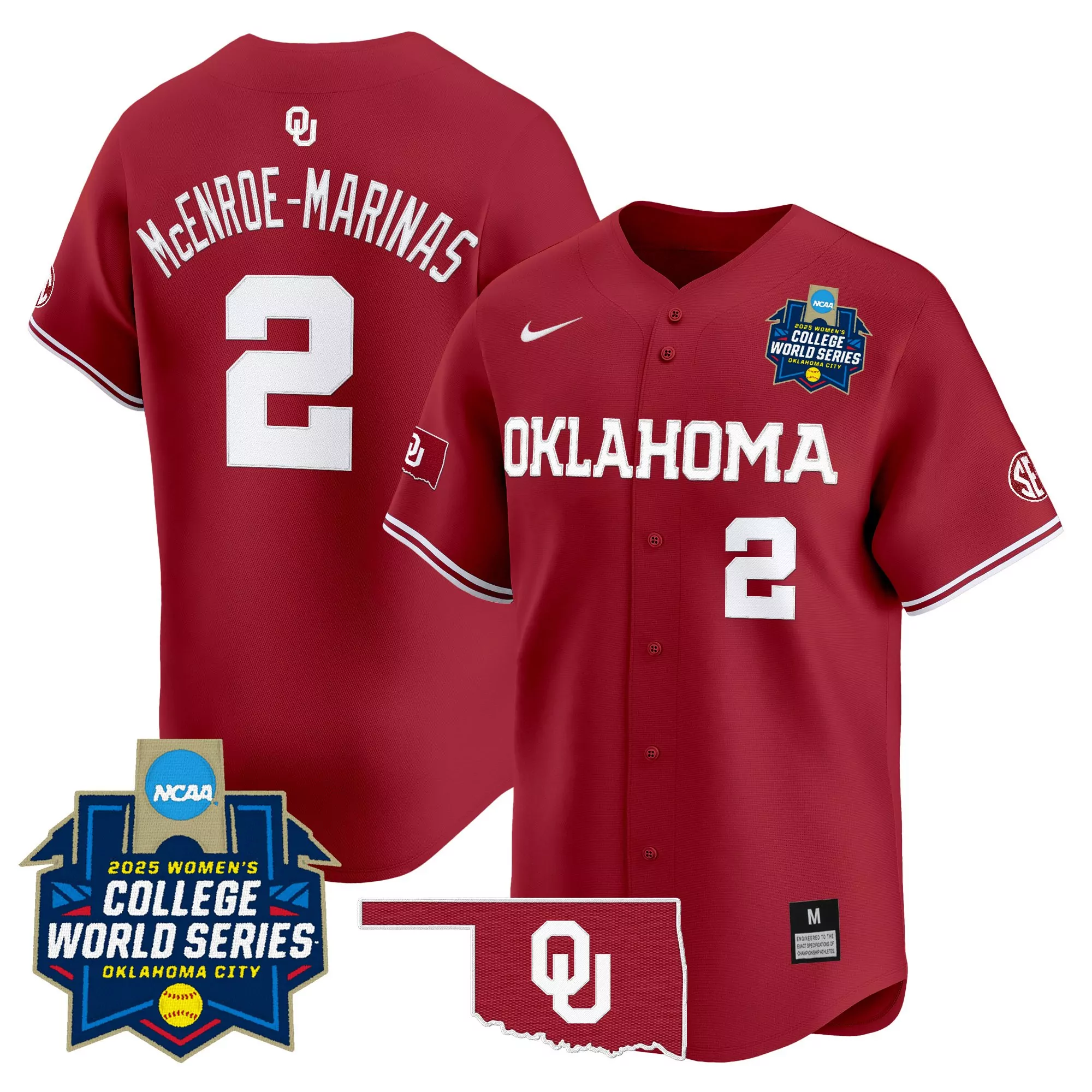 mcenroe marinas 2 men s stitched vapor jersey black oklahoma sooners 2025 champs