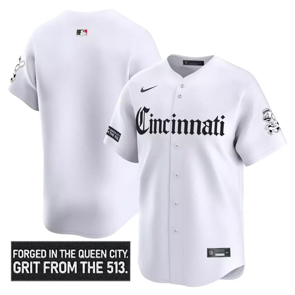 Matt McLain Cincinnati Reds White Home Limited Player Jersey | Exclusive Fan Gear for Men, Women & Youth