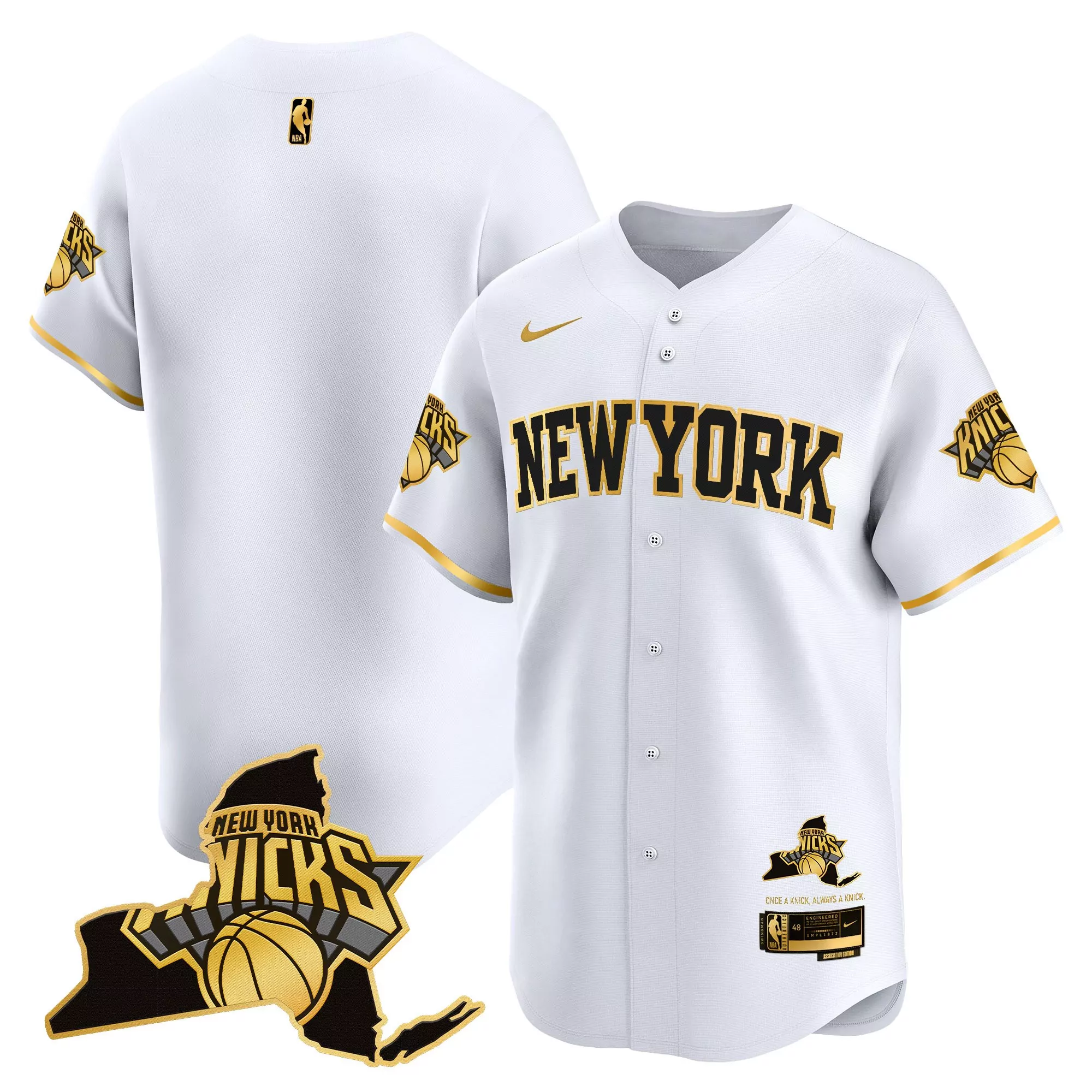 men s new york knicks vapor baseball jersey all stitched blue 2023 embroidered patch