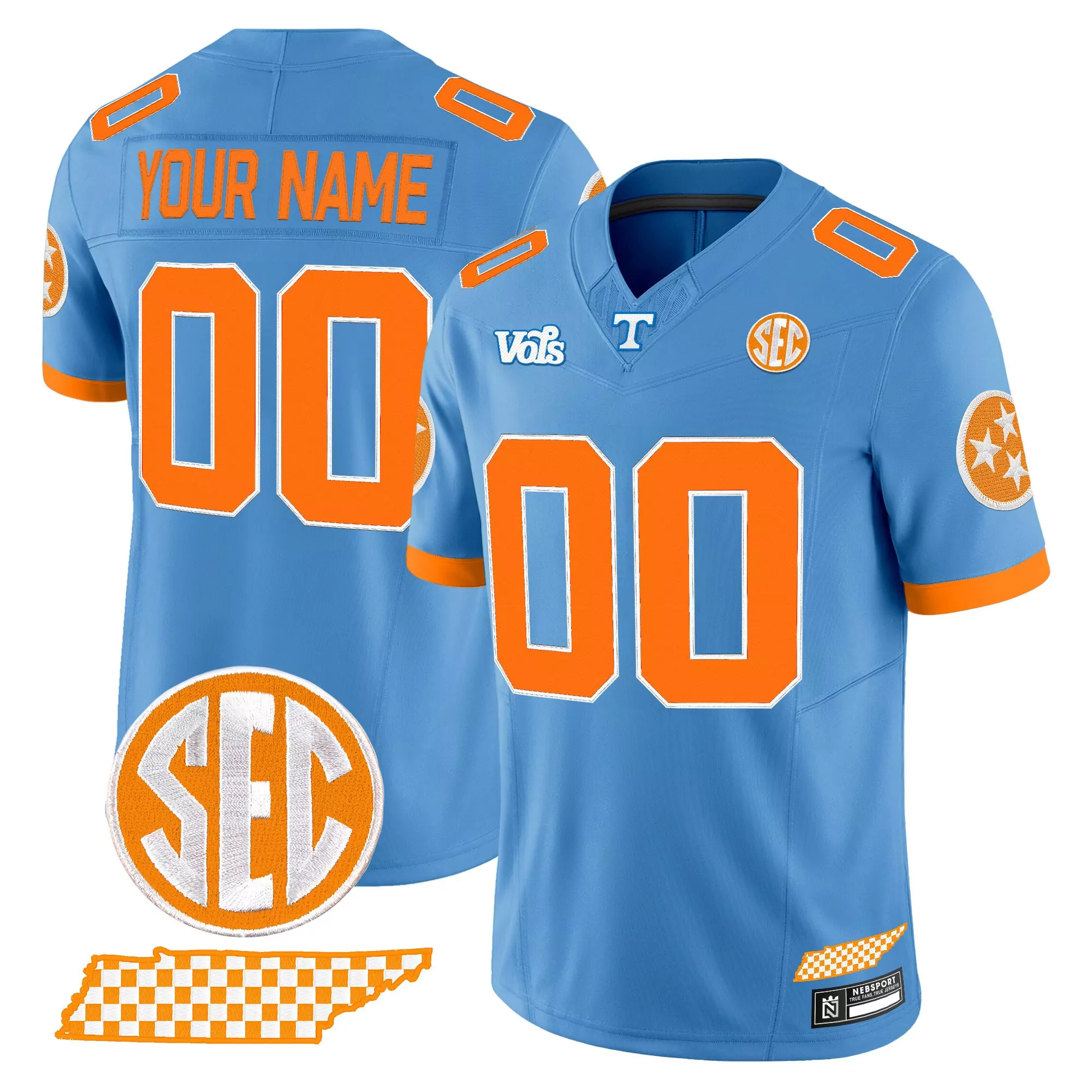 mealer 2 women s vapor jersey tennessee volunteers light blue 2025 college world series sec