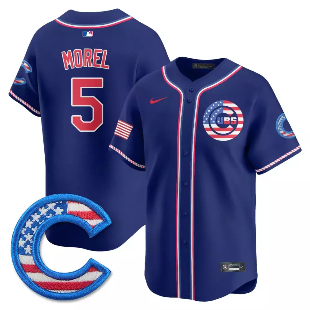 Morel 5 Chicago Cubs 2025 4th of July Jersey | Light Blue Vapor Limited Edition | Perfect Fan Gear for All | For Men, Women & Youth