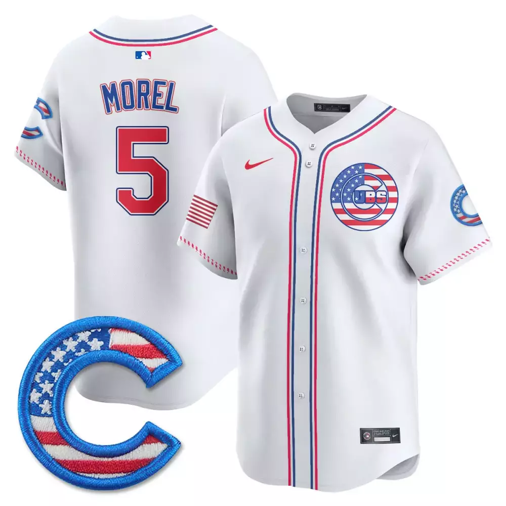 Morel 5 Chicago Cubs 2025 4th of July Jersey | Light Blue Vapor Limited Edition | Perfect Fan Gear for All | For Men, Women & Youth
