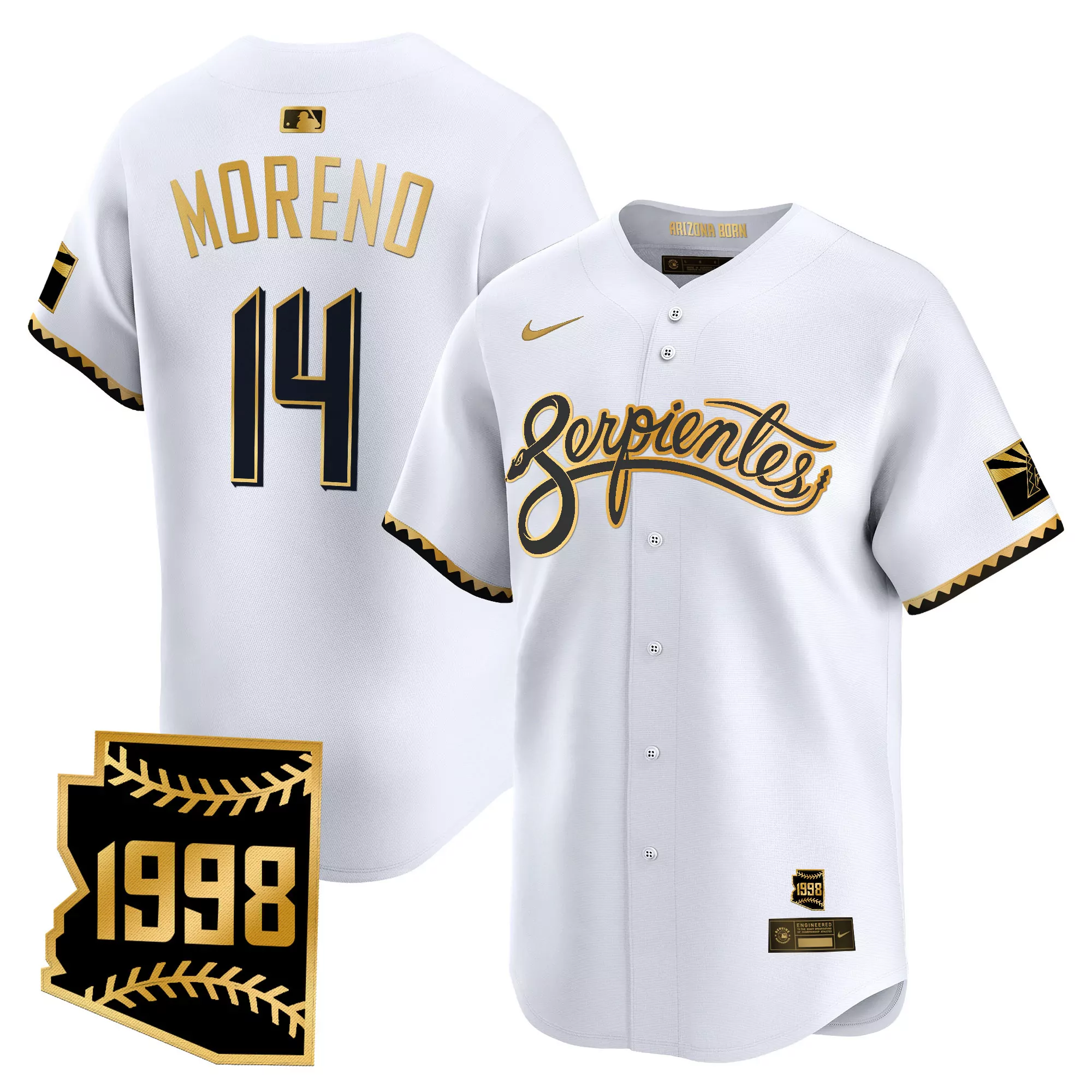 gurriel jr 12 arizona serpientes black vapor jersey stitched embroidered 1998 patch men s style