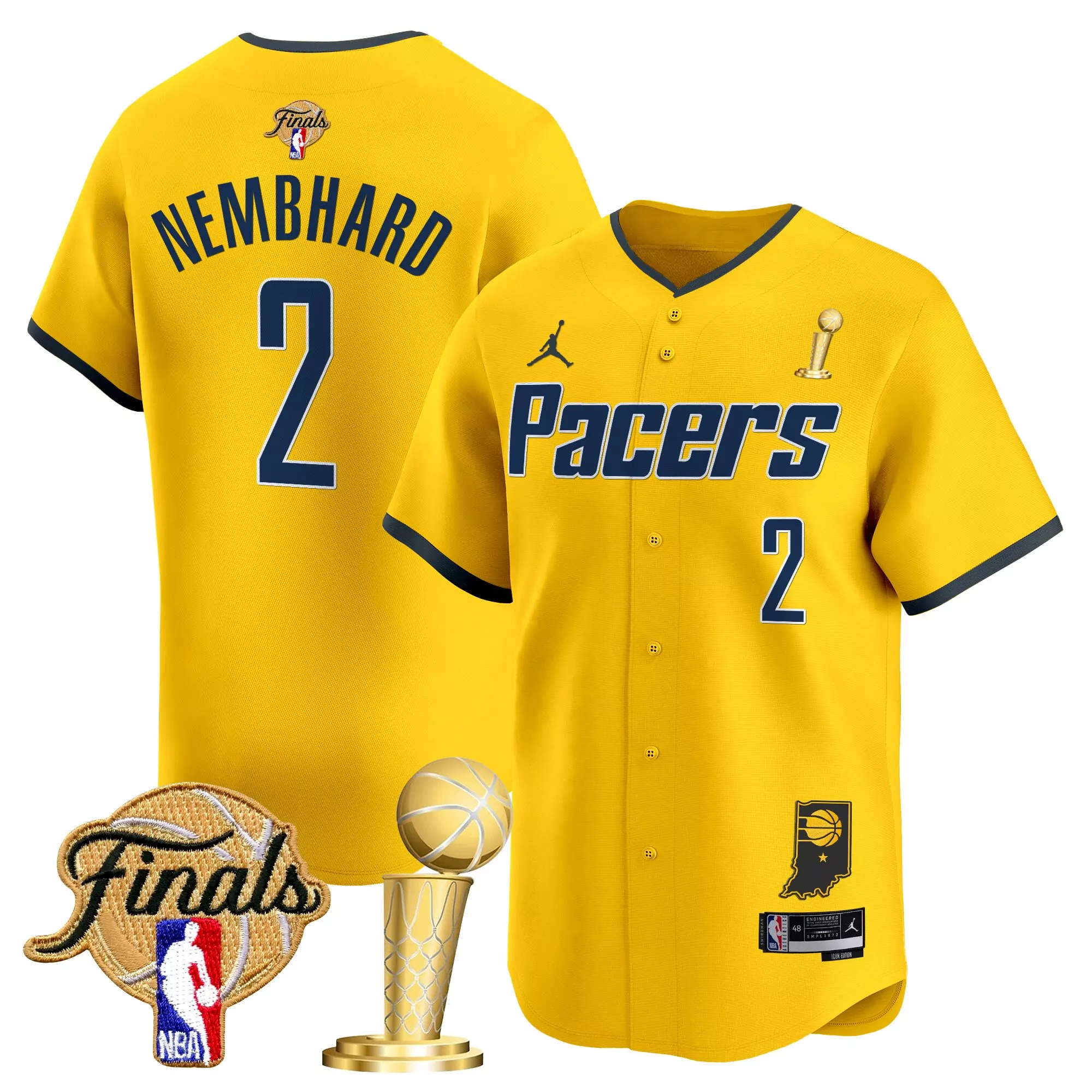 nembhard 2 men s indiana pacers yellow vapor jersey all stitched embroidered patch 2023