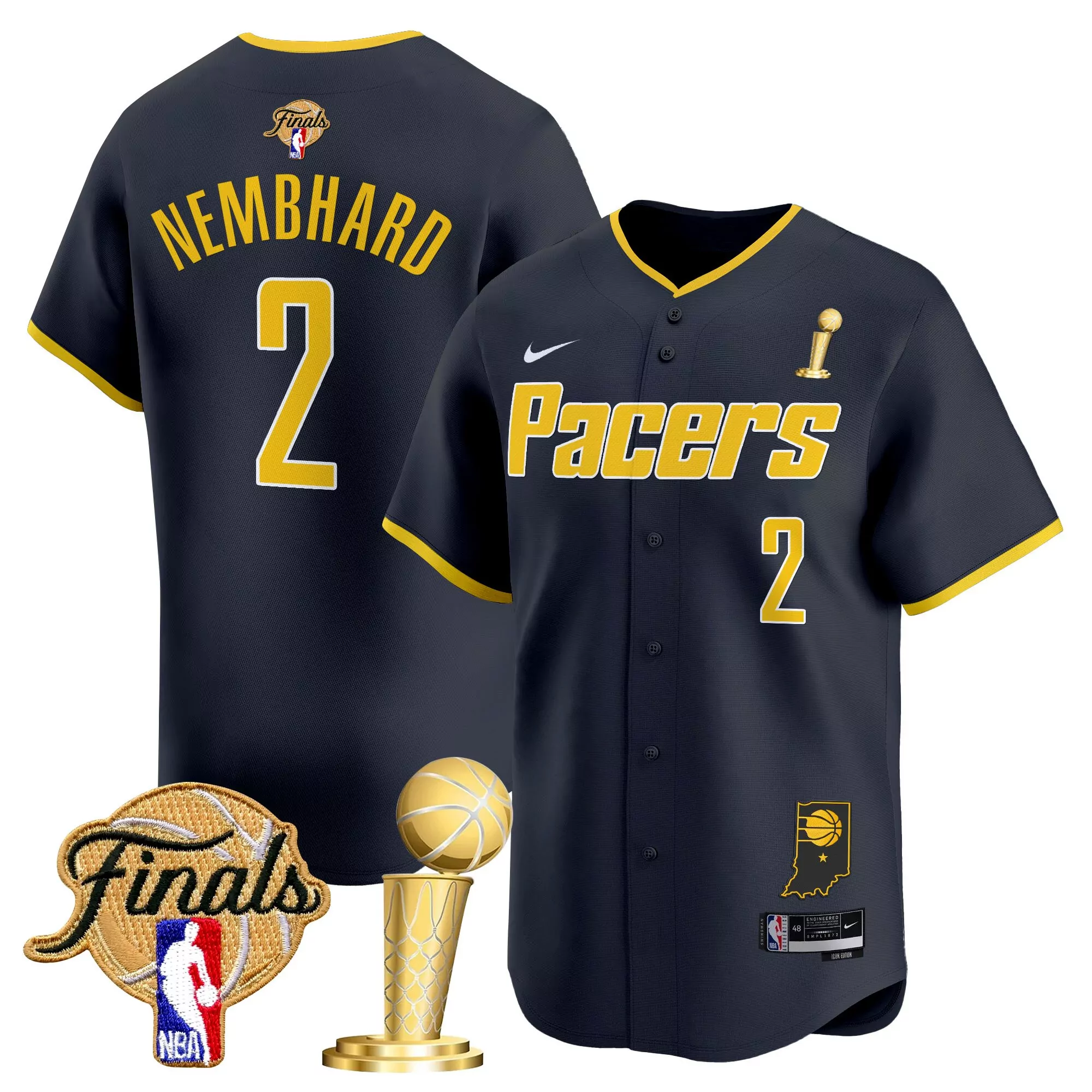nembhard 2 men s indiana pacers yellow vapor jersey all stitched embroidered patch 2023