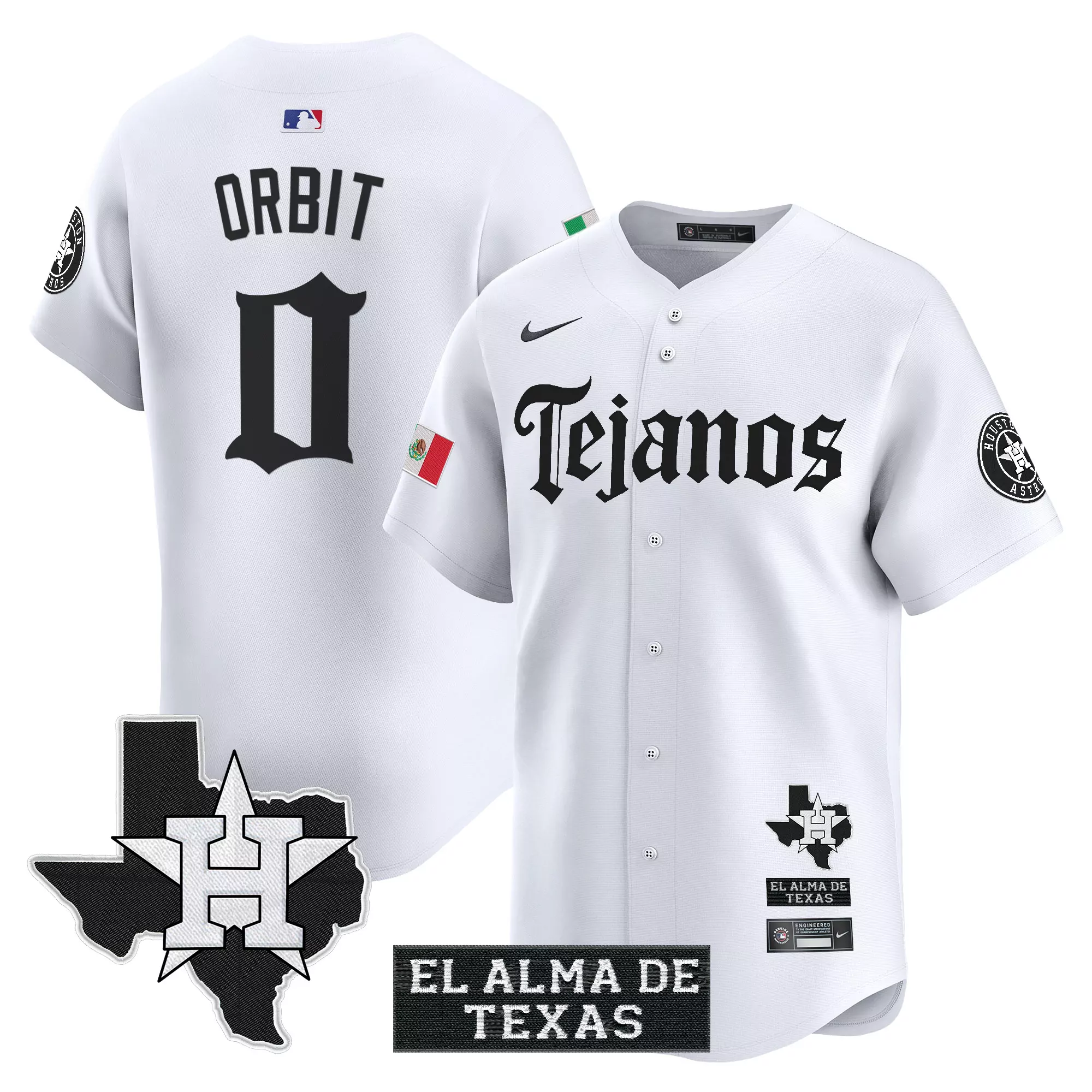 houston h town custom jersey blue with red patches personalized name number 00