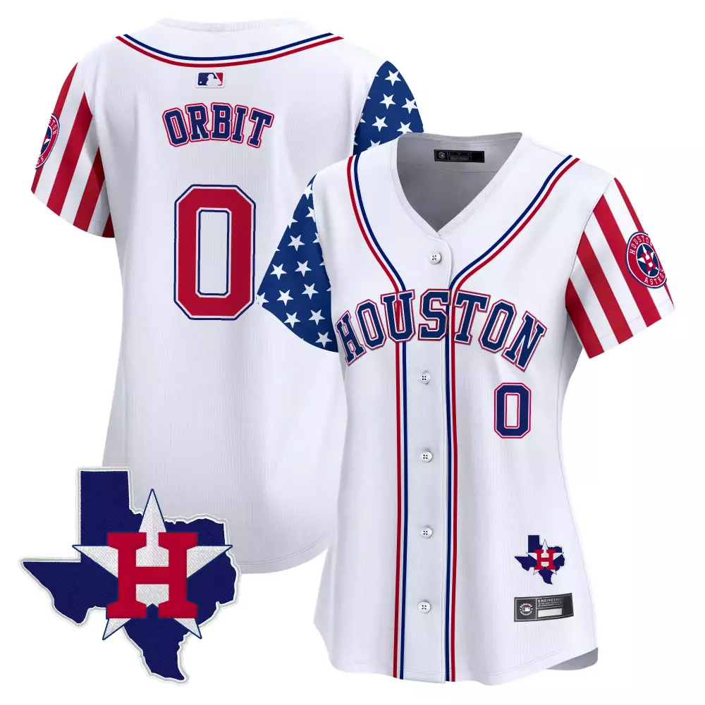 Houston Astros Orbit 0 Women's Black Vapor Jersey | 2023 Houston Born Barrio Raised | Fan Gear for Women & Youth