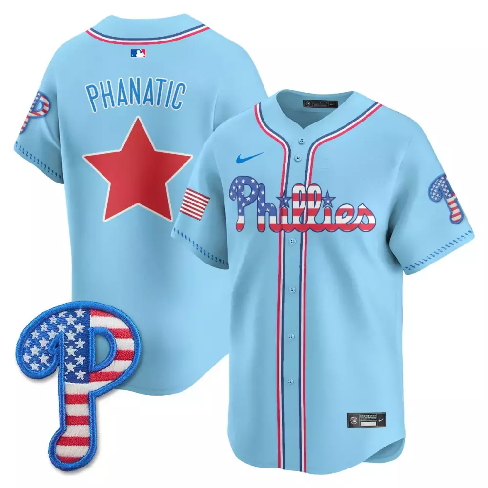 phanatic 00 men s stitched vapor jersey red phillies 2025 fourth of july patch
