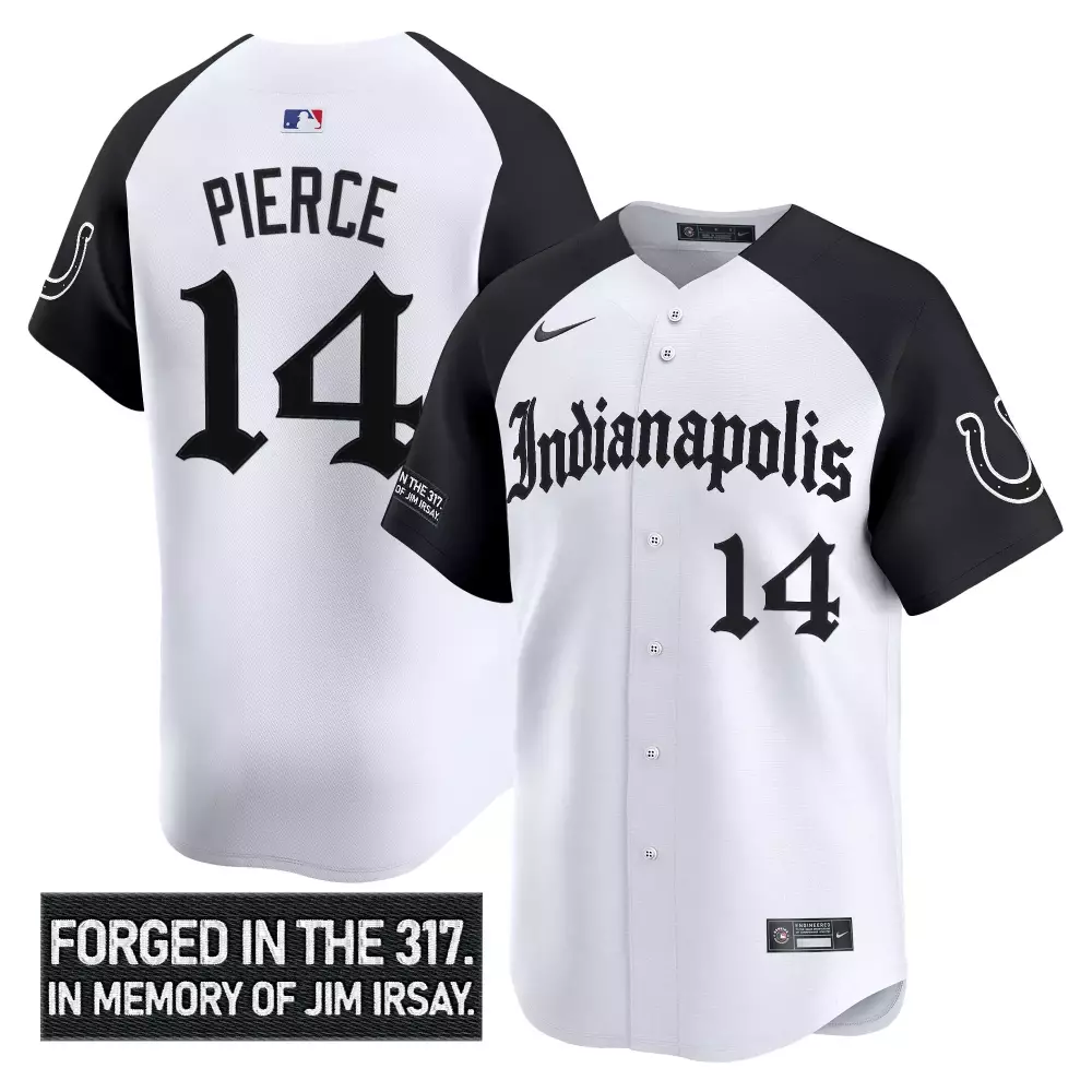 pierce 14 men s stitched vapor jersey indianapolis colts white forged in the 317 2023