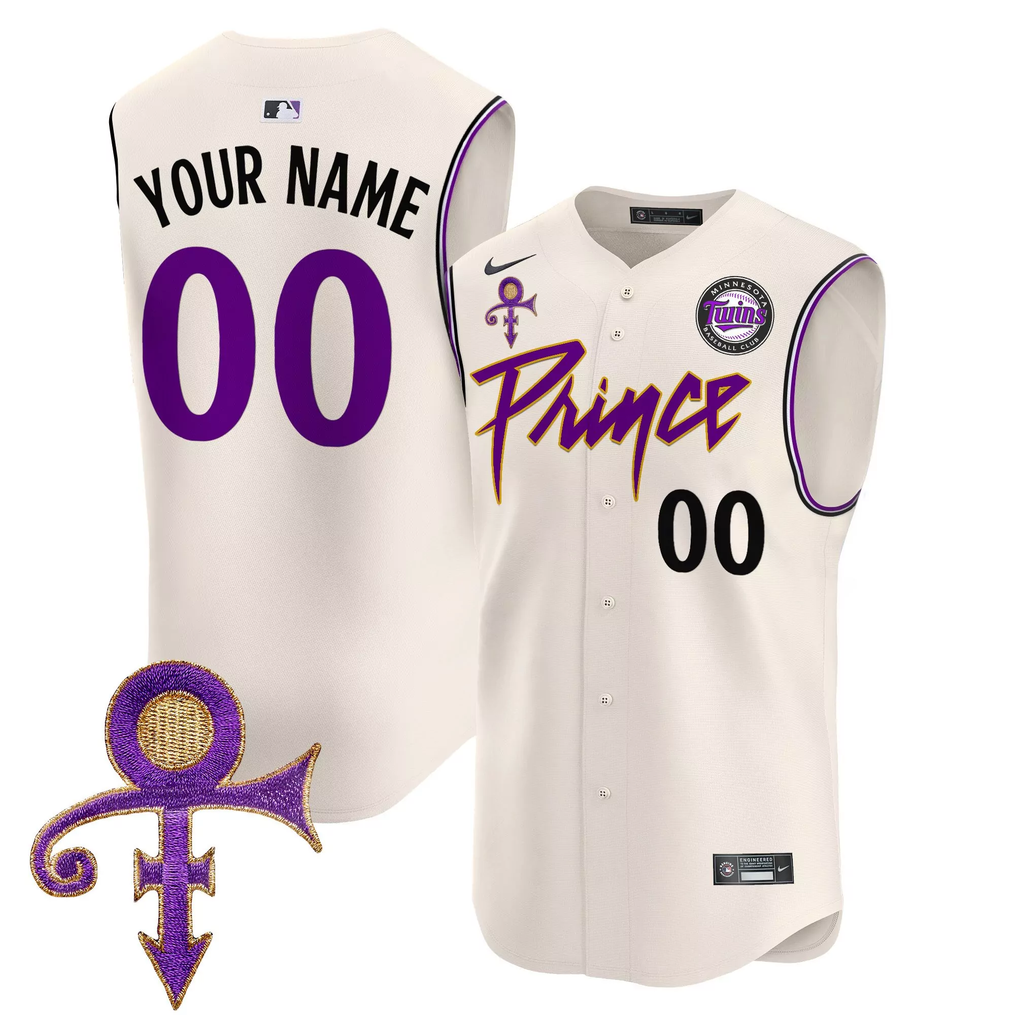 prince 00 minnesota twins men s vapor jersey with embroidered patch 2023 season white
