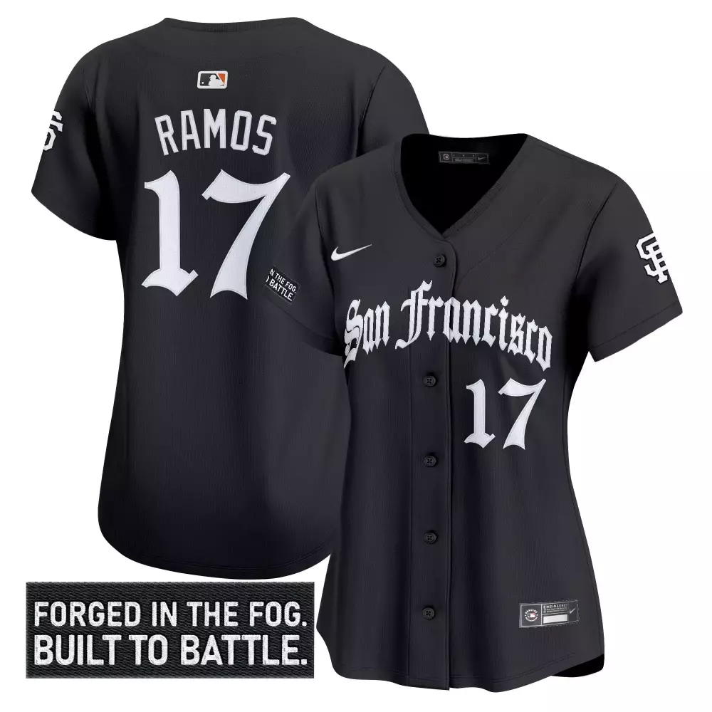 ramos 17 men s vapor jersey san francisco giants cream graffiti patch 2023