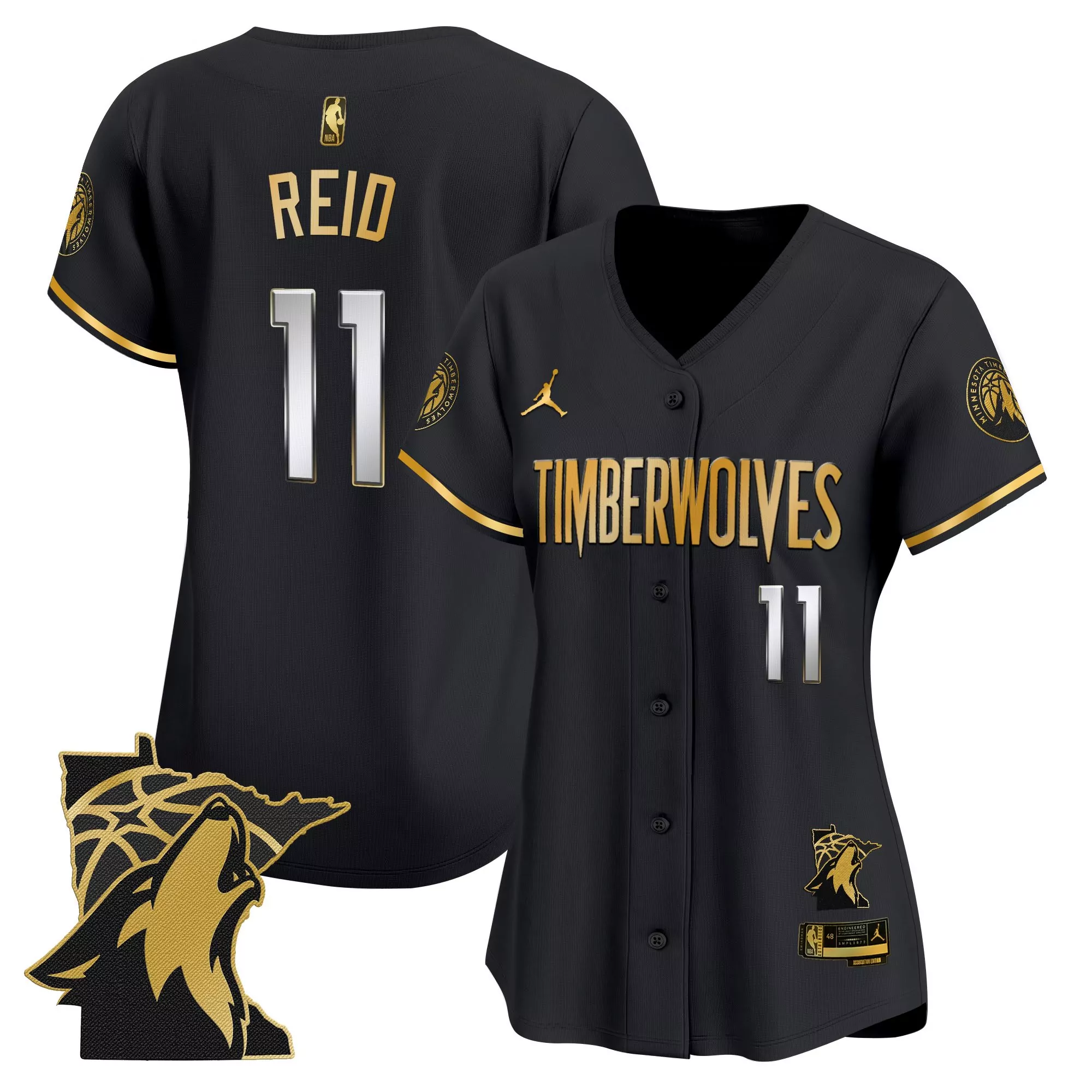 reid 11 men s stitched vapor jersey white minnesota timberwolves 2025 north howl edition
