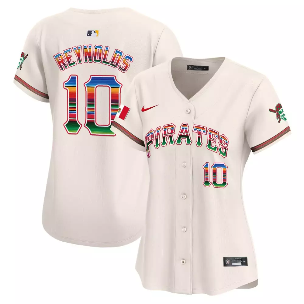reynolds 10 women s vapor premier limited jersey pittsburgh pirates cream 2023