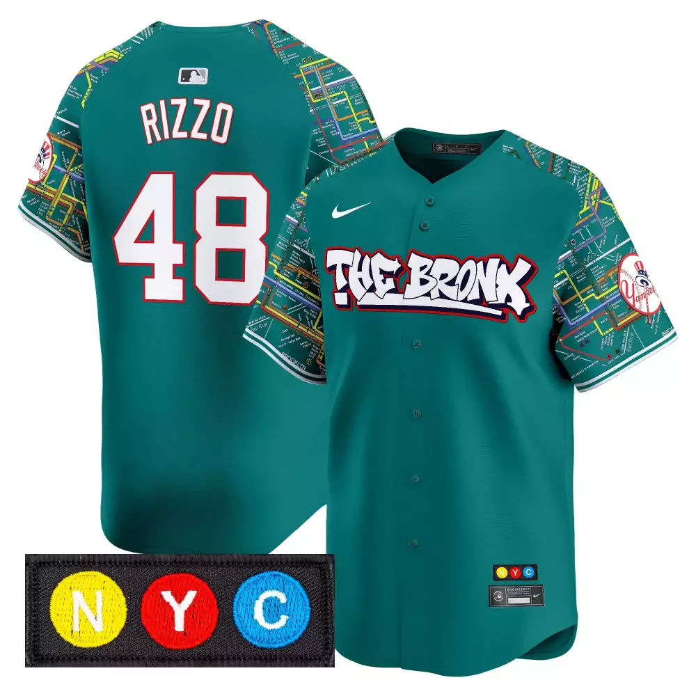 Rizzo 48 Men's Stitched Vapor Jersey | New York Yankees 2025 Fourth of July Edition Navy | Fan Gear for Men, Women & Youth