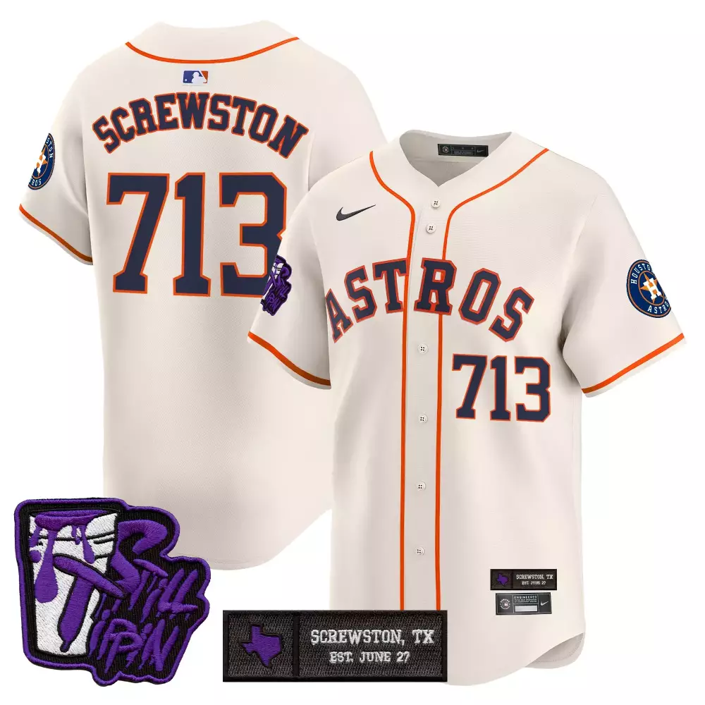 screwston 713 men s stitched vapor jersey houston astros cream edition with texas patch 2023