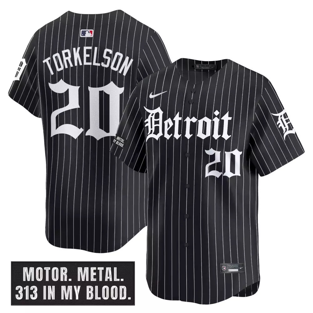 Torkelson 20 Men's Black Detroit Tigers Vapor Jersey | Embroidered Patch 2023 | Stylish Fan Gear for Game Day | For Men, Women & Youth