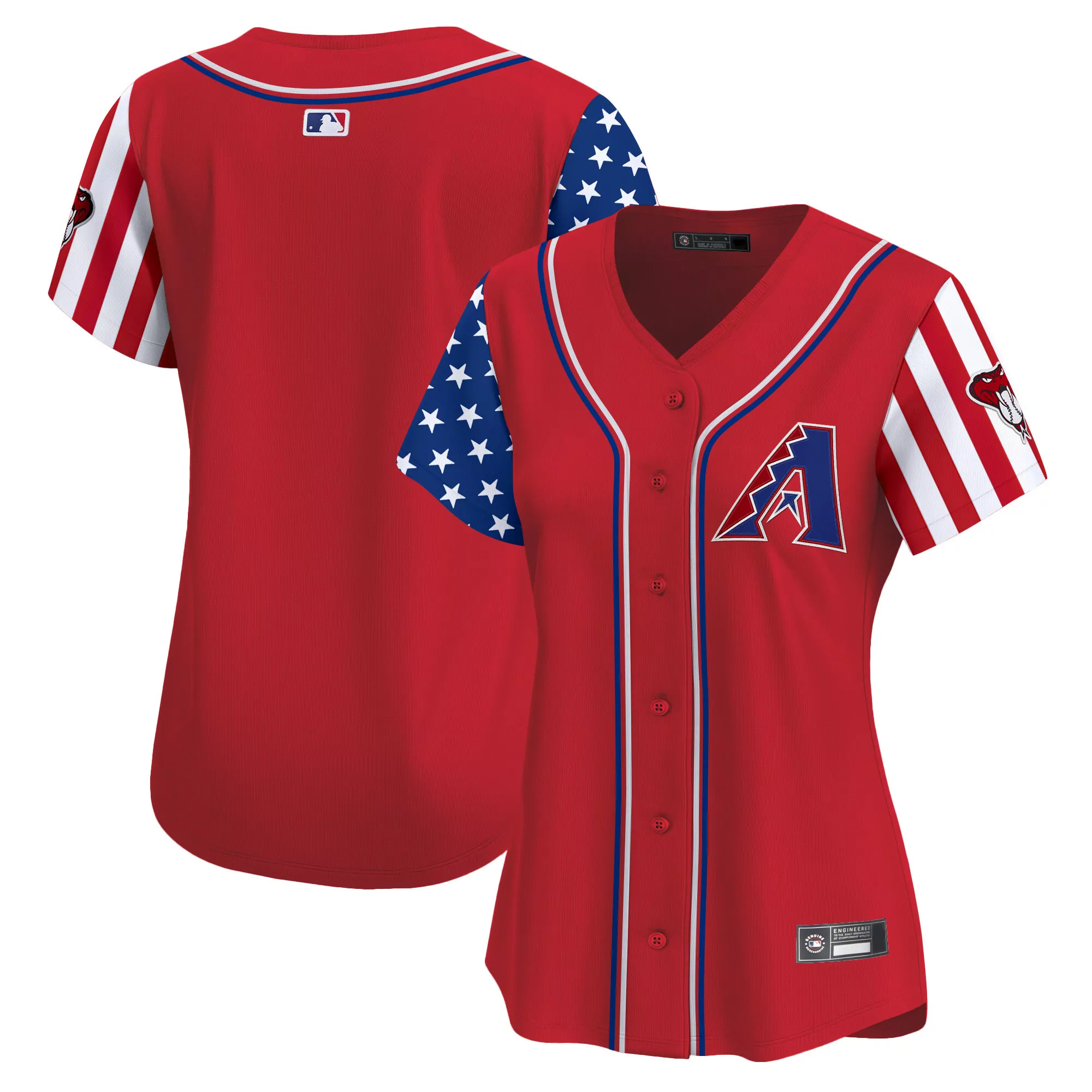 women s arizona diamondbacks red vapor jersey independence day 2025