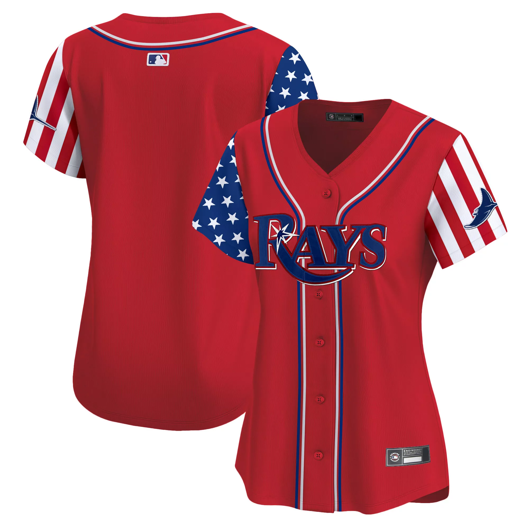 women s tampa bay rays 2025 independence day vapor premier jersey red