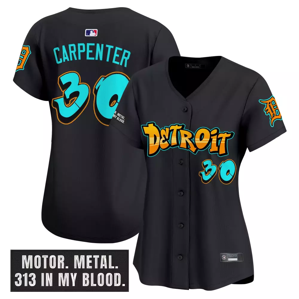 Detroit Tigers Graffiti Motor City Edition Vapor Premier Jersey | Women's Limited Edition Fan Gear | For Men, Women & Youth