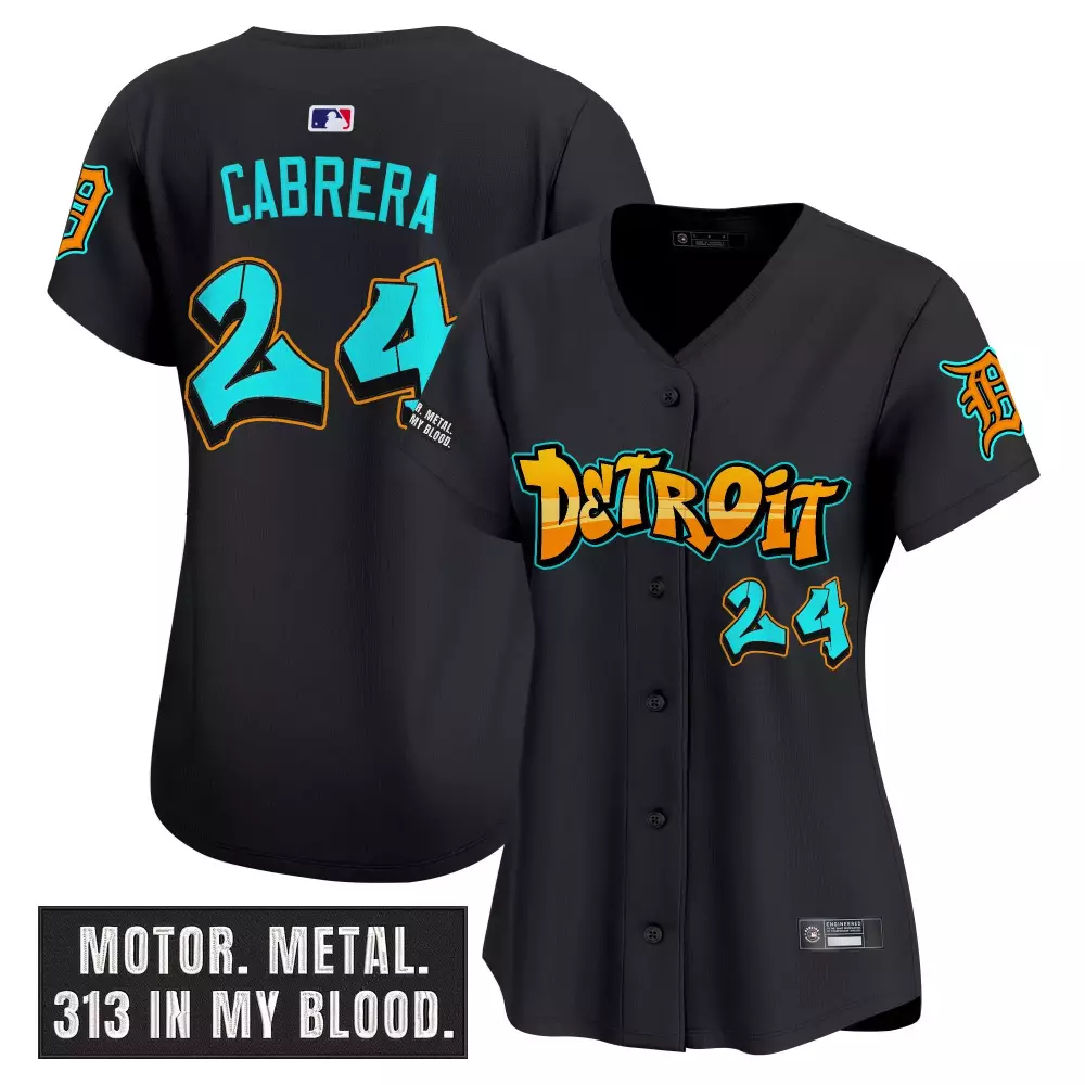 Detroit Tigers Graffiti Motor City Edition Vapor Premier Jersey | Women's Limited Edition Fan Gear | For Men, Women & Youth