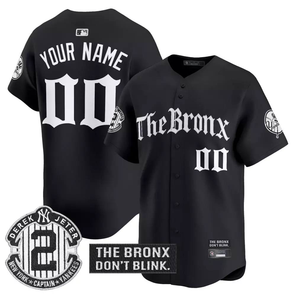 your name 00 men s black new york yankees 2025 spring training vapor jersey with embroidered patch