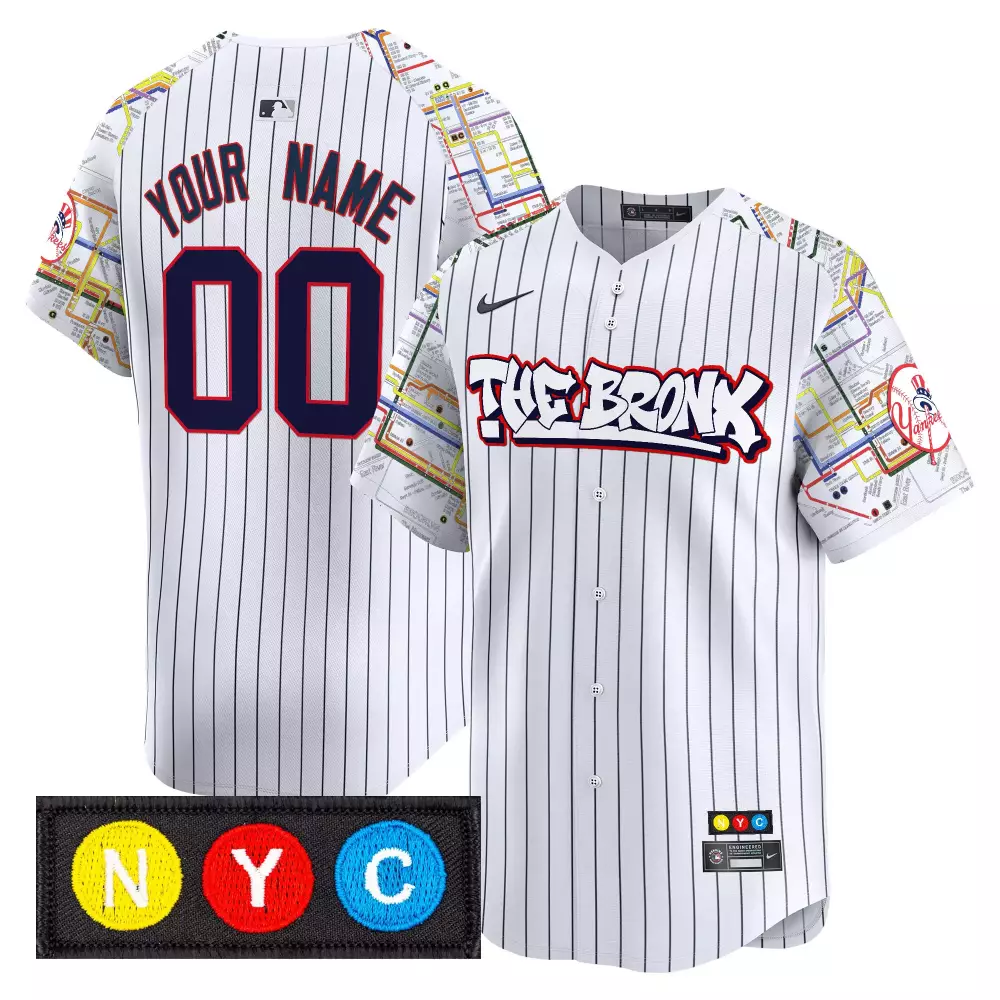 Your Name 00 Men's Stitched Vapor Jersey Yankees The Bronx Edition 2023 | For Men, Women & Youth