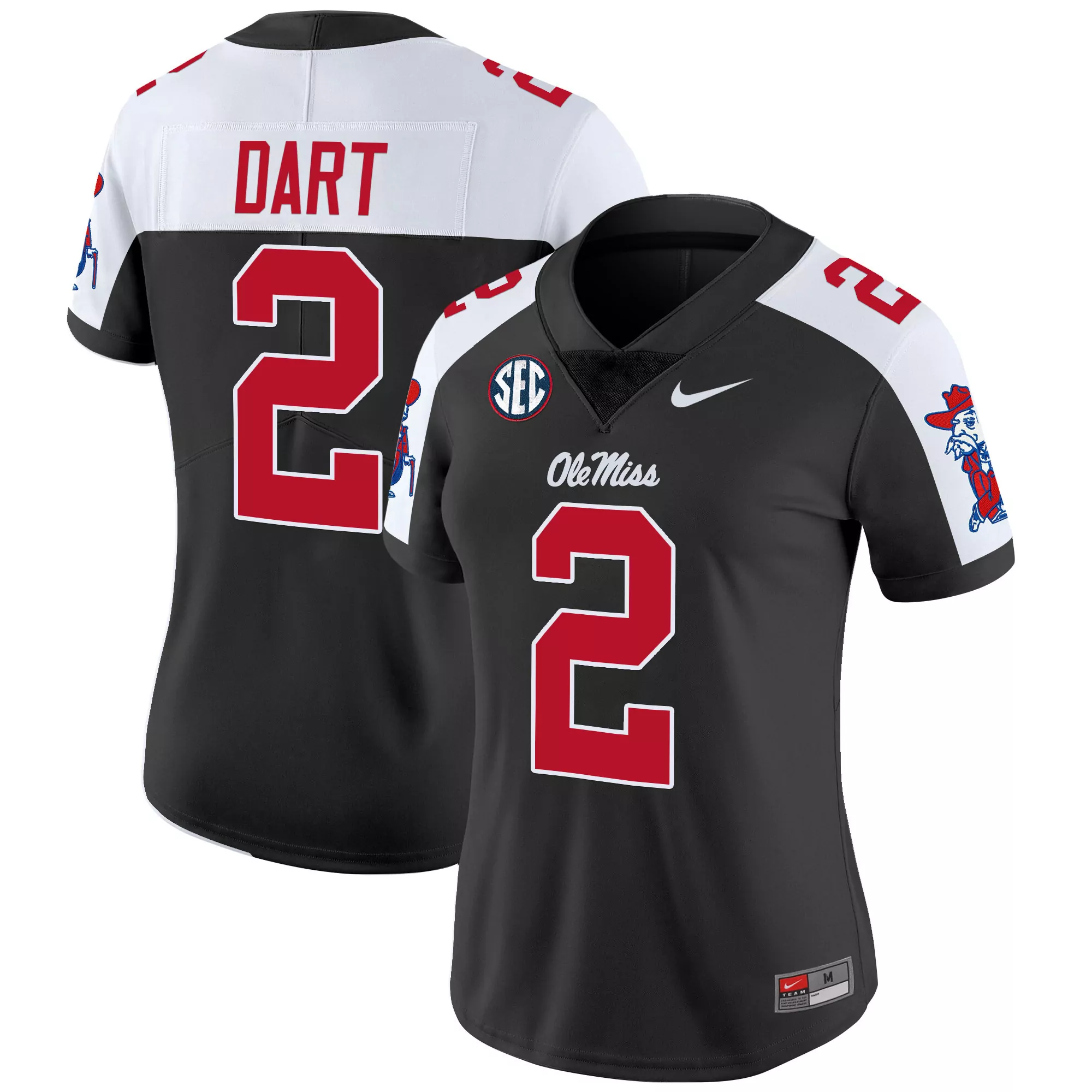 dart 2 women s ole miss rebels 2025 vapor limited jersey all stitched red