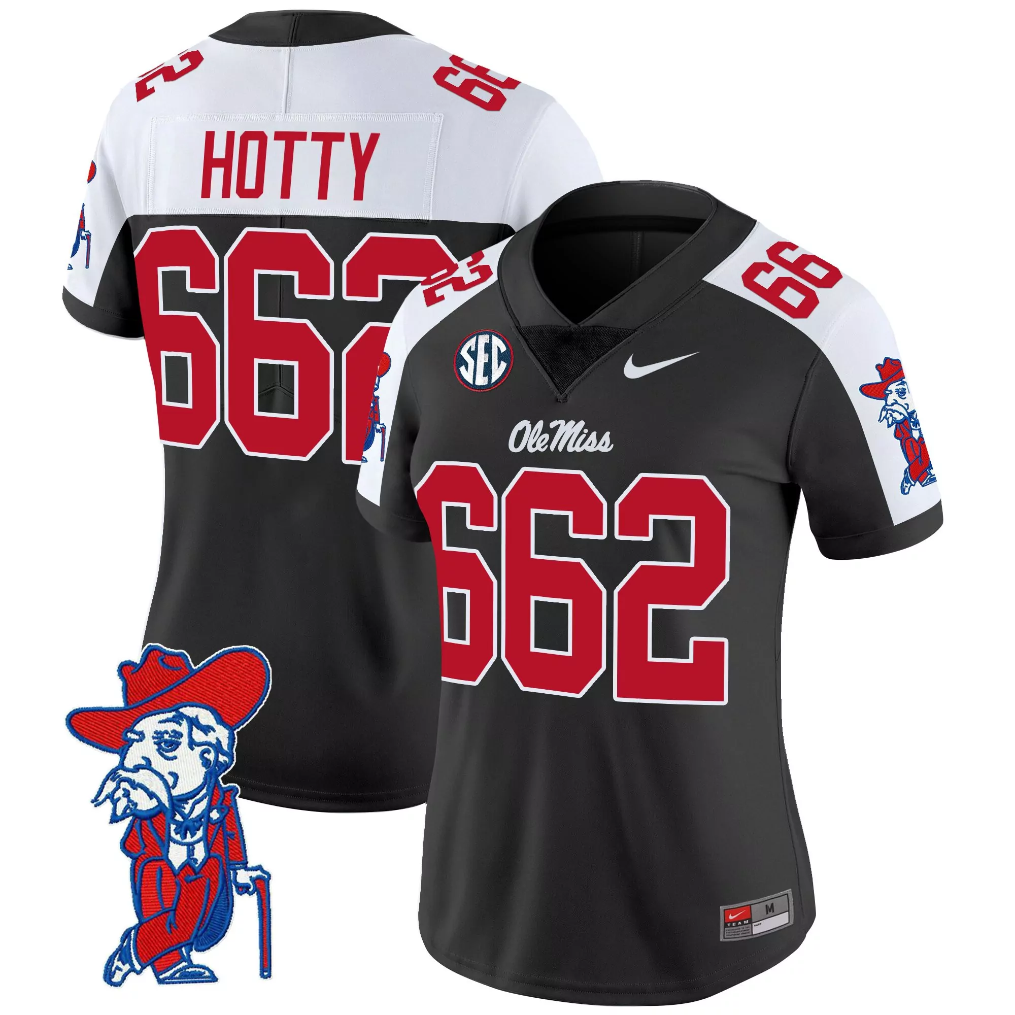 hotty 662 women s ole miss rebels 2025 vapor limited jersey all stitched blue