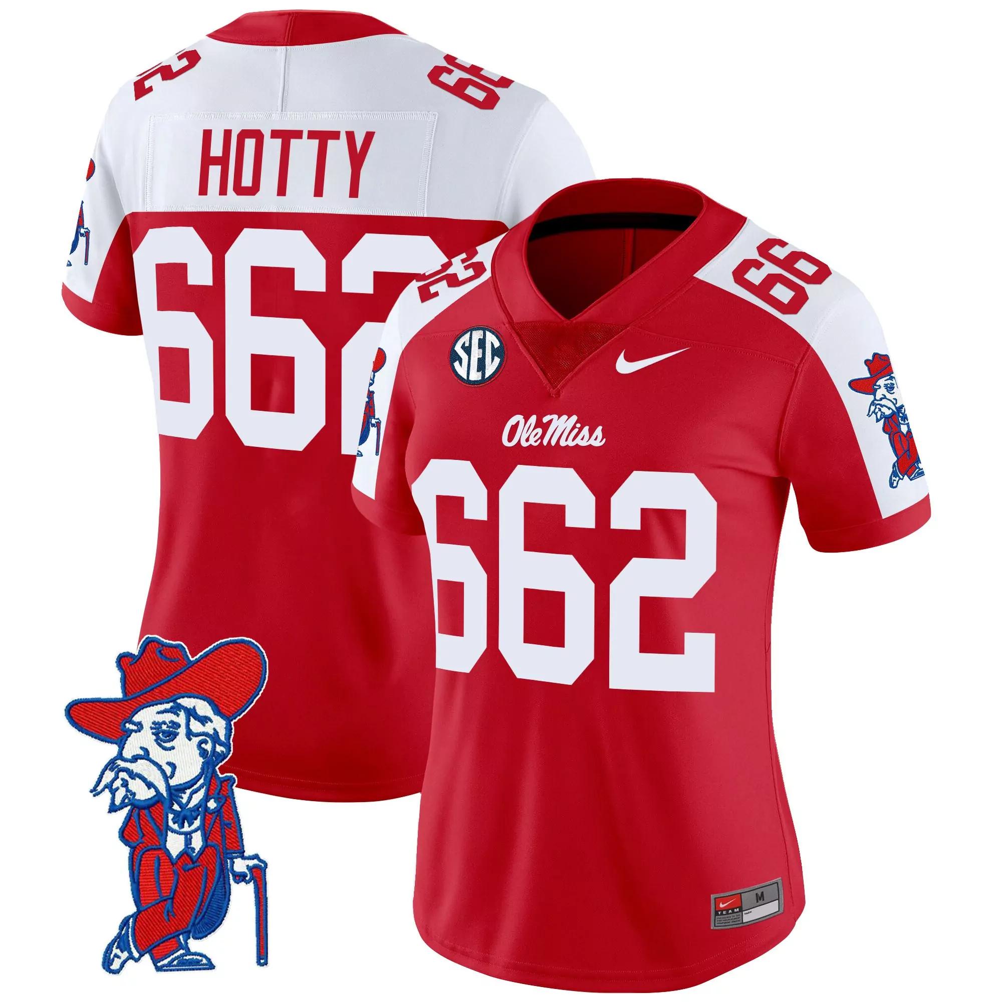 hotty 662 women s ole miss rebels 2025 vapor limited jersey all stitched blue