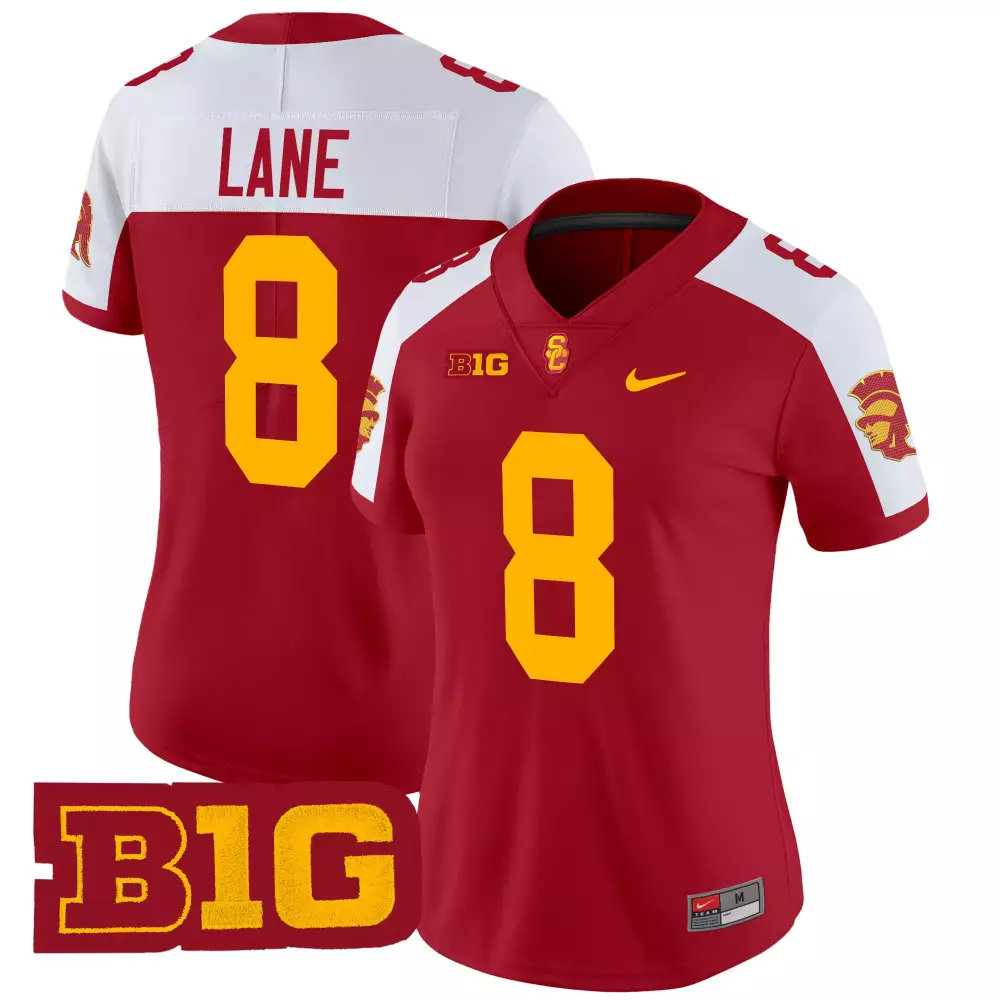 lane 8 women s usc trojans black vapor limited jersey all stitched b1g patch 2025