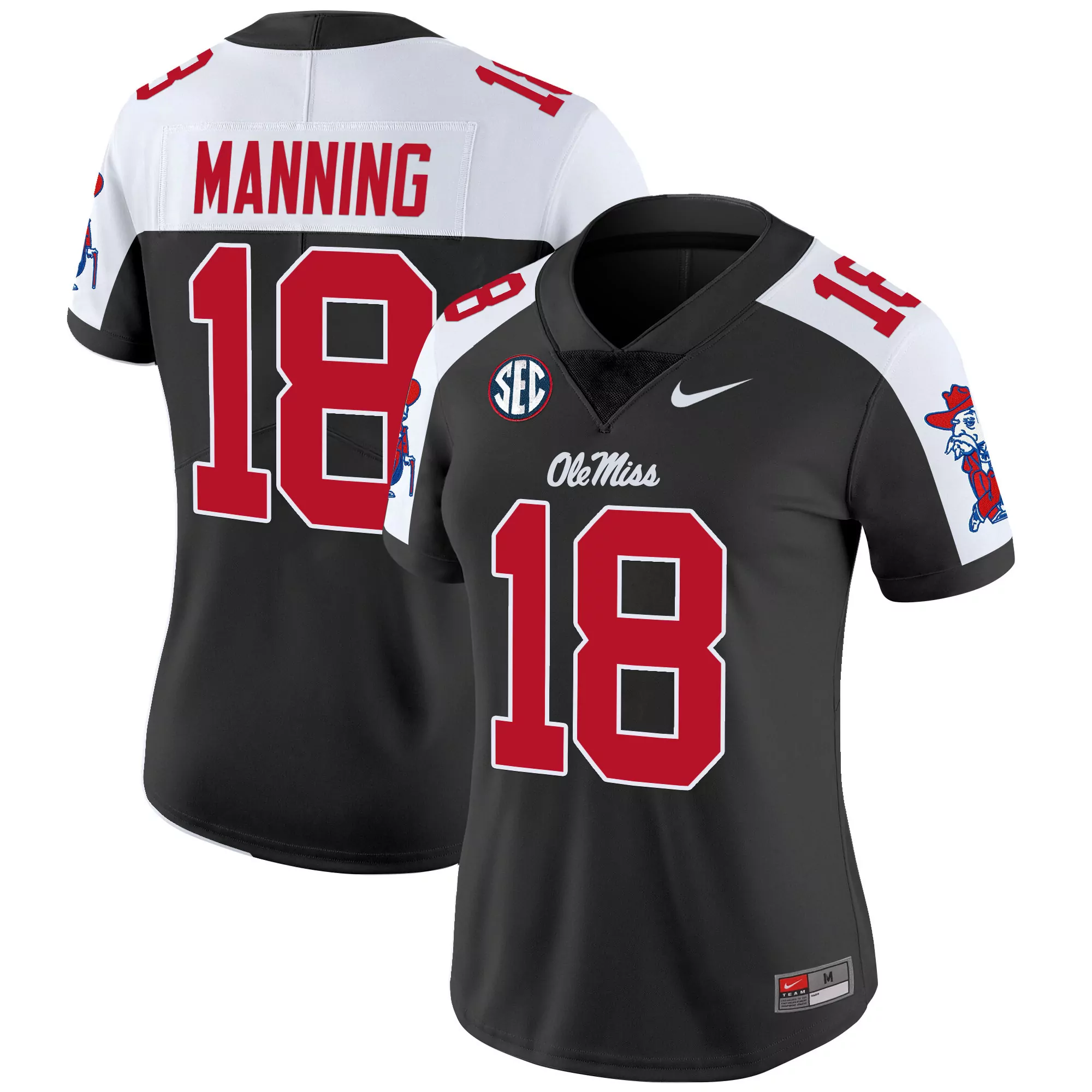 lee 19 women s ole miss rebels red vapor stitched jersey with embroidered patch 2025