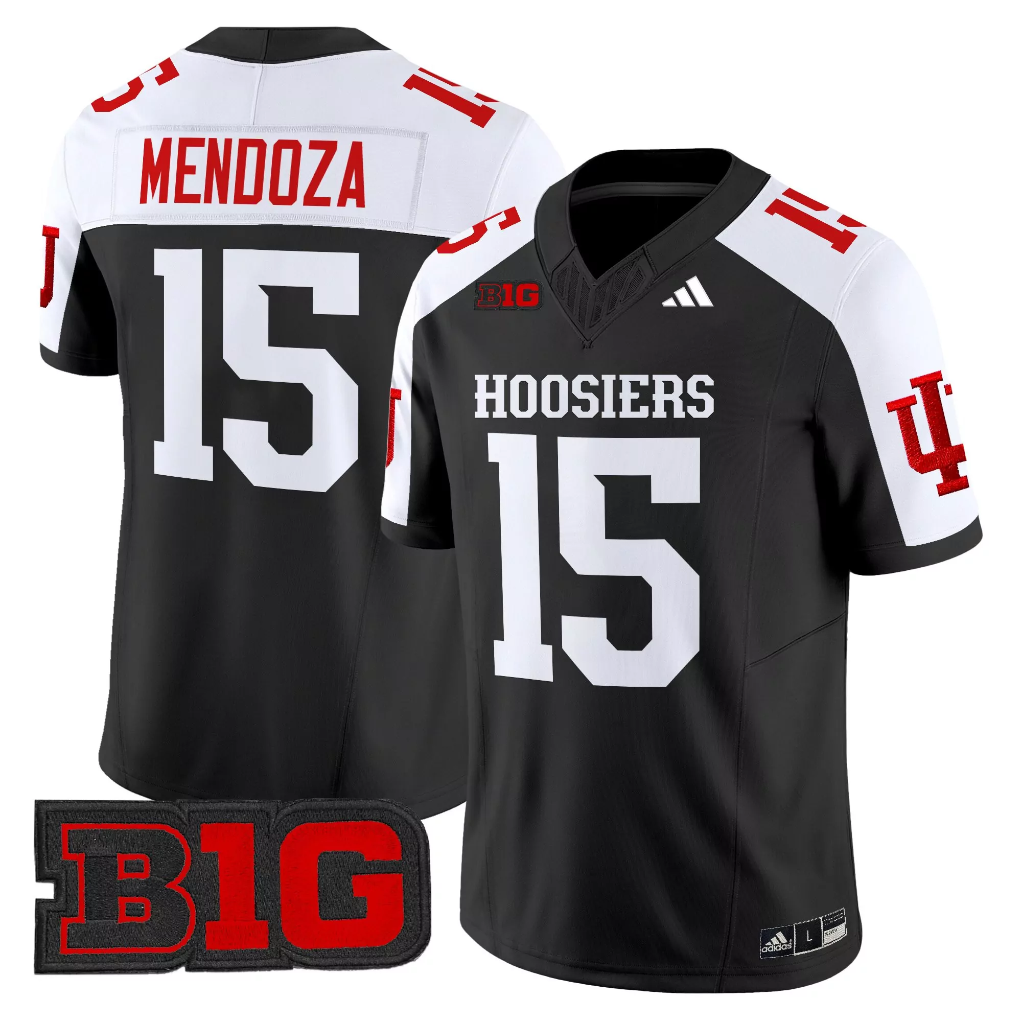 mendoza 15 men s black indiana hoosiers vapor limited jersey b1g 2025 all stitched