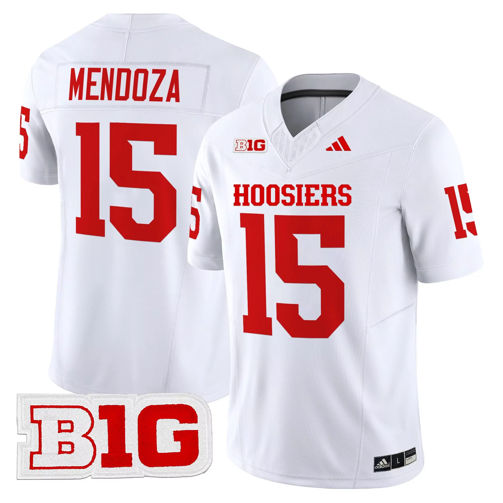 mendoza 15 men s black indiana hoosiers vapor limited jersey b1g 2025 all stitched