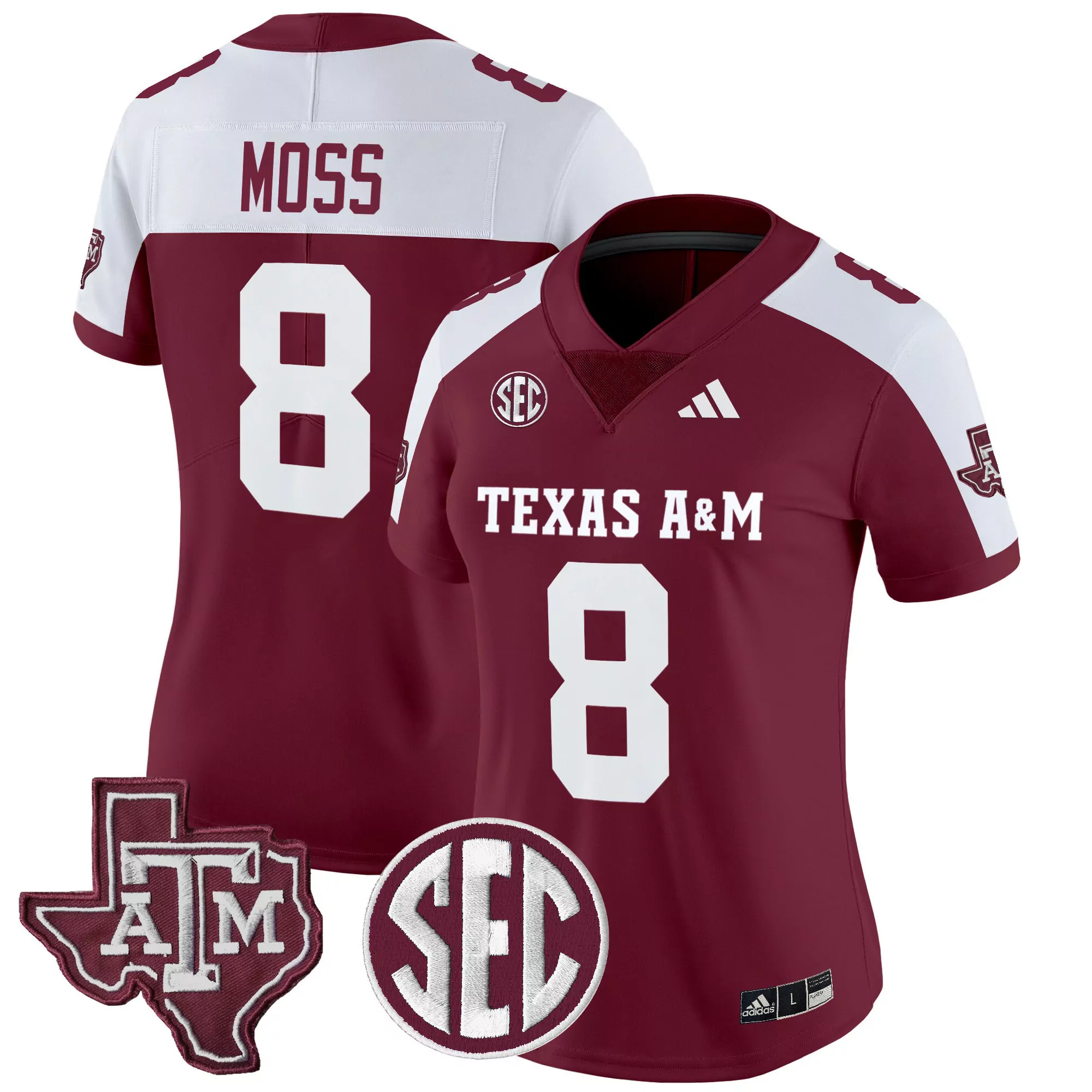miller 40 women s texas a m aggies maroon vapor jersey all stitched sec embroidered 2025