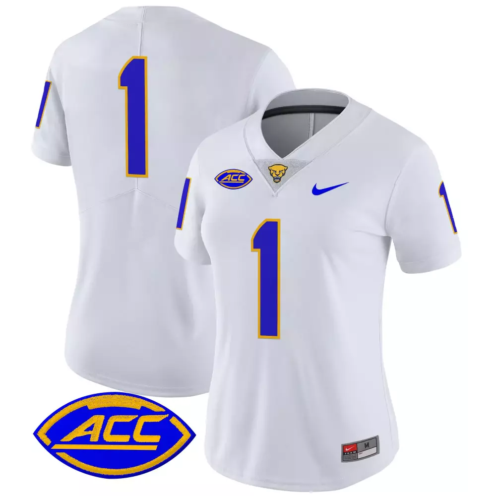 Pittsburgh Panthers Women's Yellow Stitched Jersey 2025 | Name Patch ACC | Limited Edition Fan Gear | For Men, Women & Youth