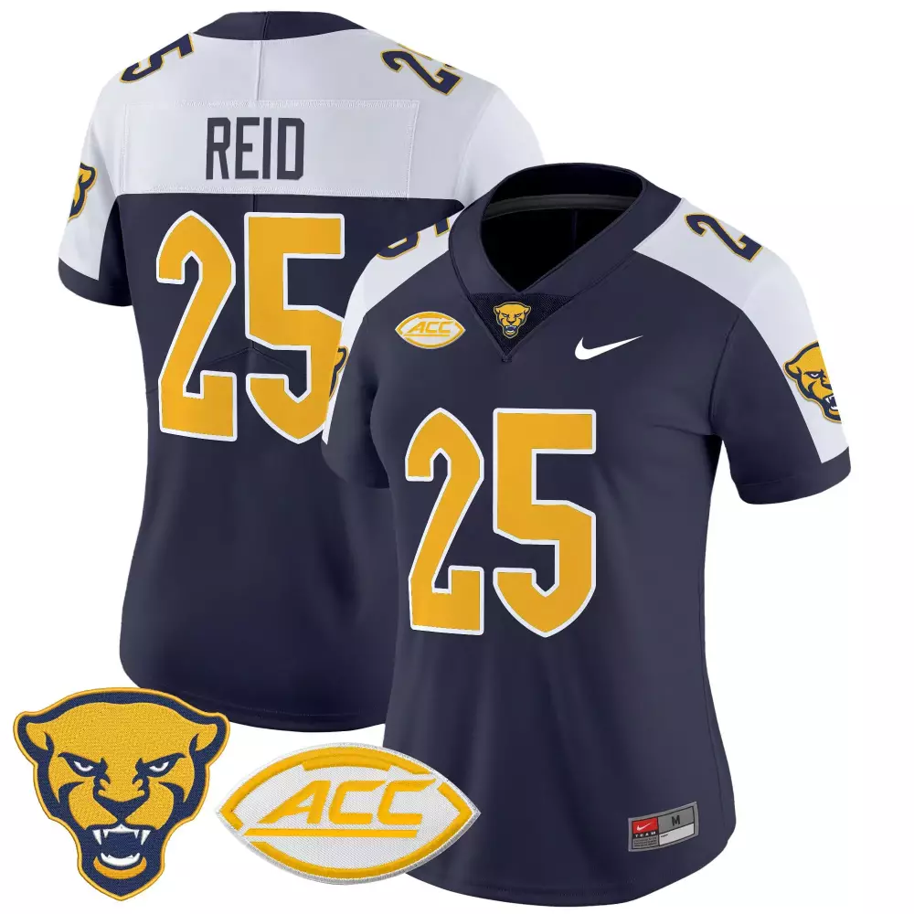 Reid 25 Women's Vapor Stitched Jersey | Pittsburgh Panthers Blue 2025 Limited Edition | Stylish Fan Gear | For Men, Women & Youth