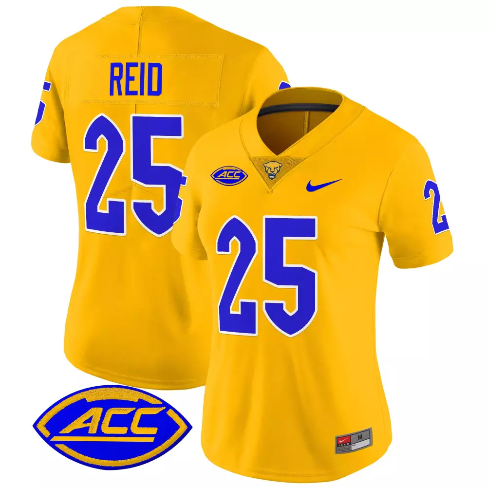 Reid 25 Women's Vapor Stitched Jersey | Pittsburgh Panthers Blue 2025 Limited Edition | Stylish Fan Gear | For Men, Women & Youth