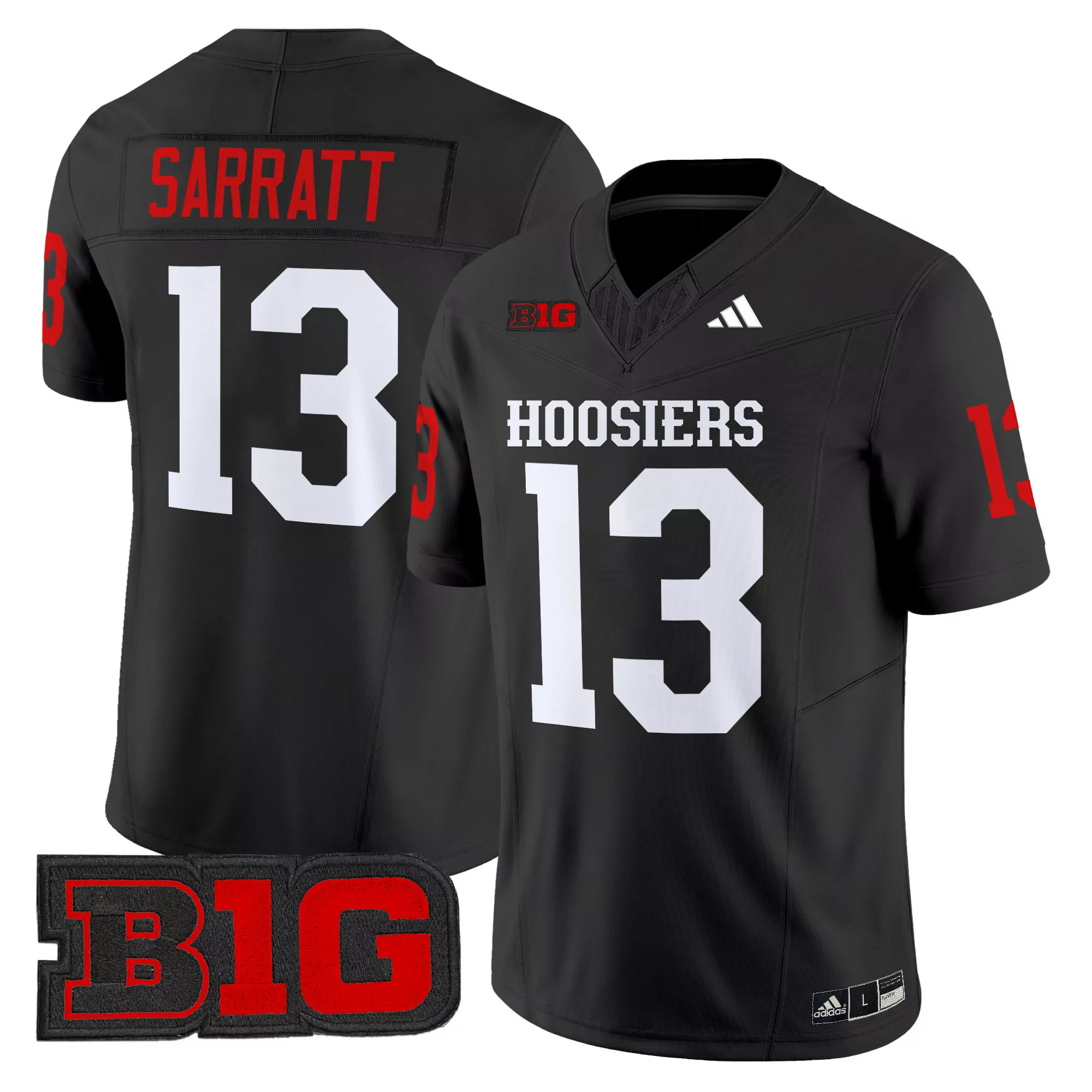 rust born 812 men s white vapor jersey all stitched b1g patch 2025 indiana hoosiers